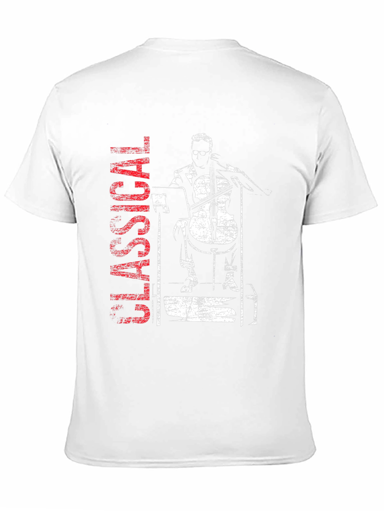 Classical Musician Graphic Tee - Cello Player T-Shirt