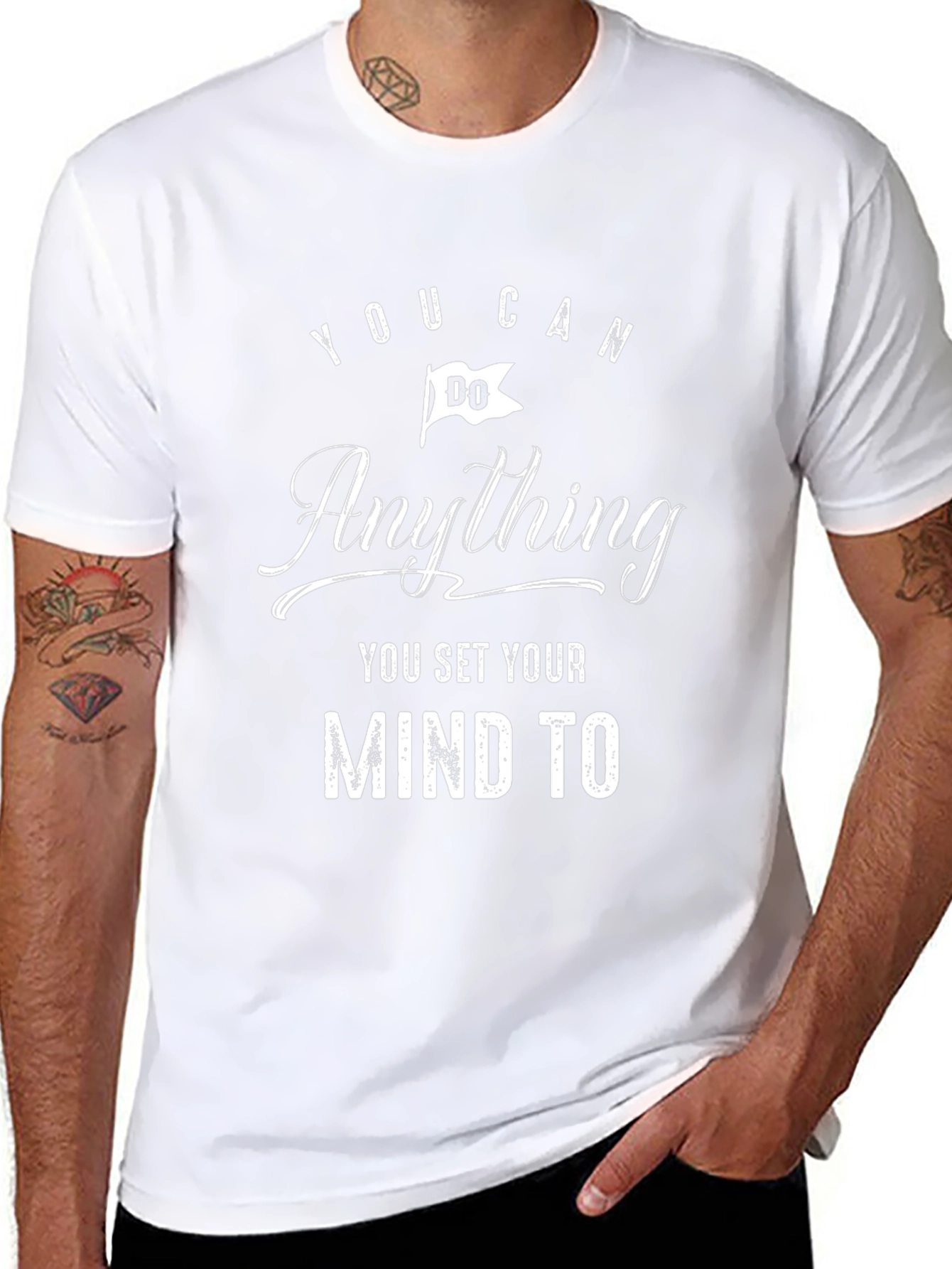 Inspirational You Can Do Anything Black T-Shirt