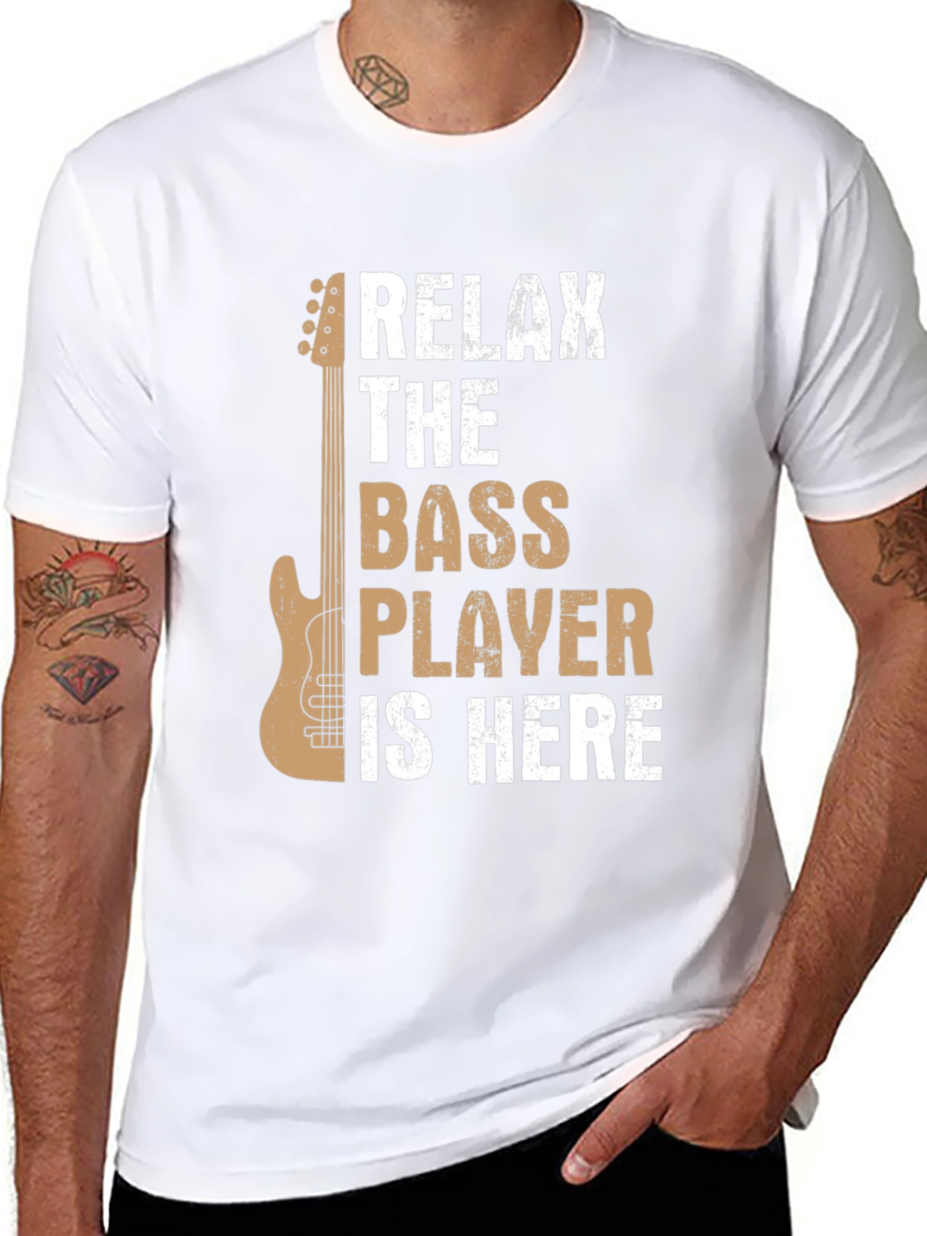 Relax The Bass Player Is Here Graphic Tee