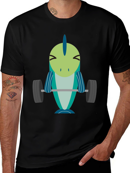 Funny Gym Fish T-Shirt - Weightlifting Aquatic Humor Tee