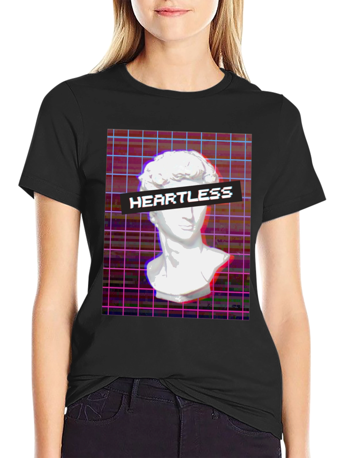 Heartless Graphic Tee - Vaporwave Aesthetic T-Shirt