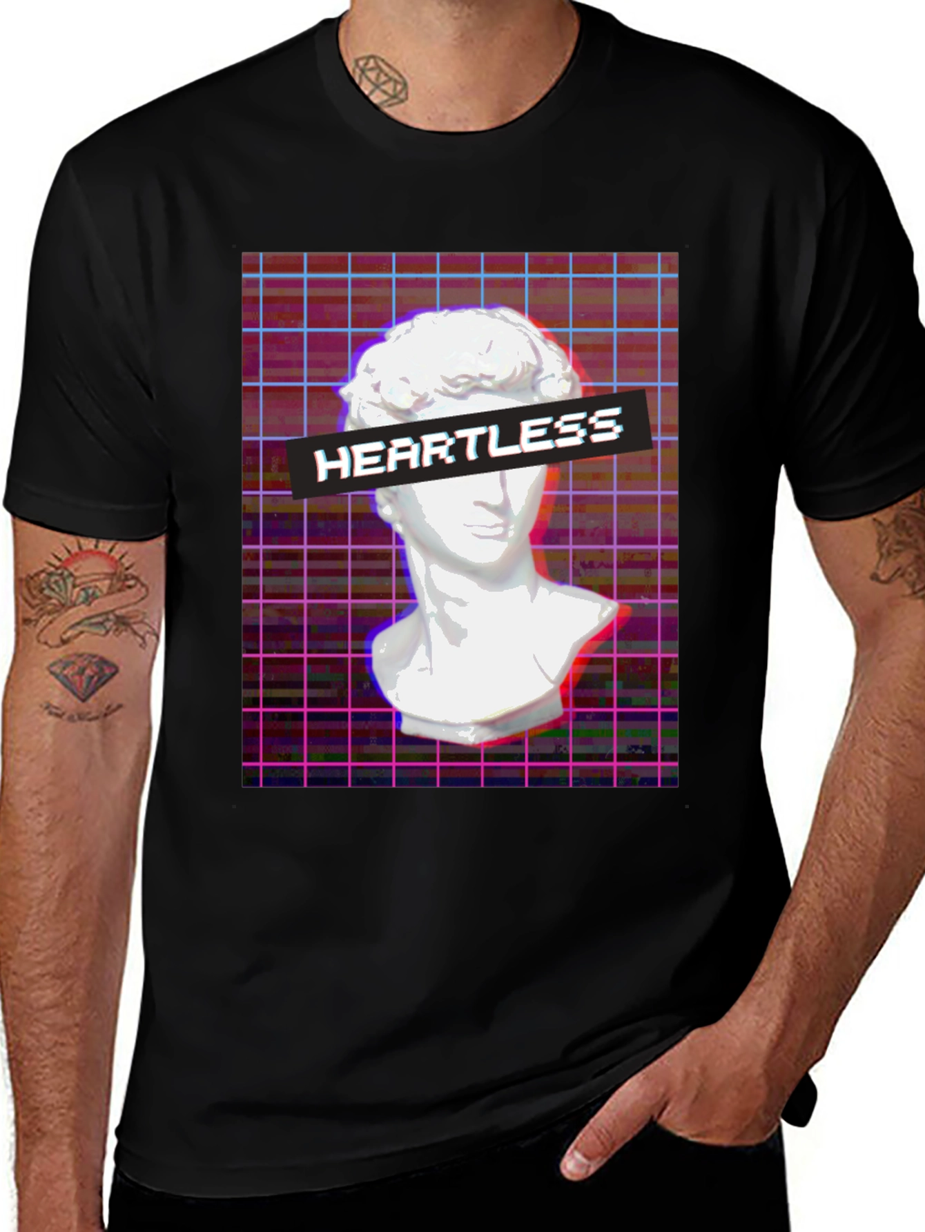 Heartless Graphic Tee - Vaporwave Aesthetic T-Shirt