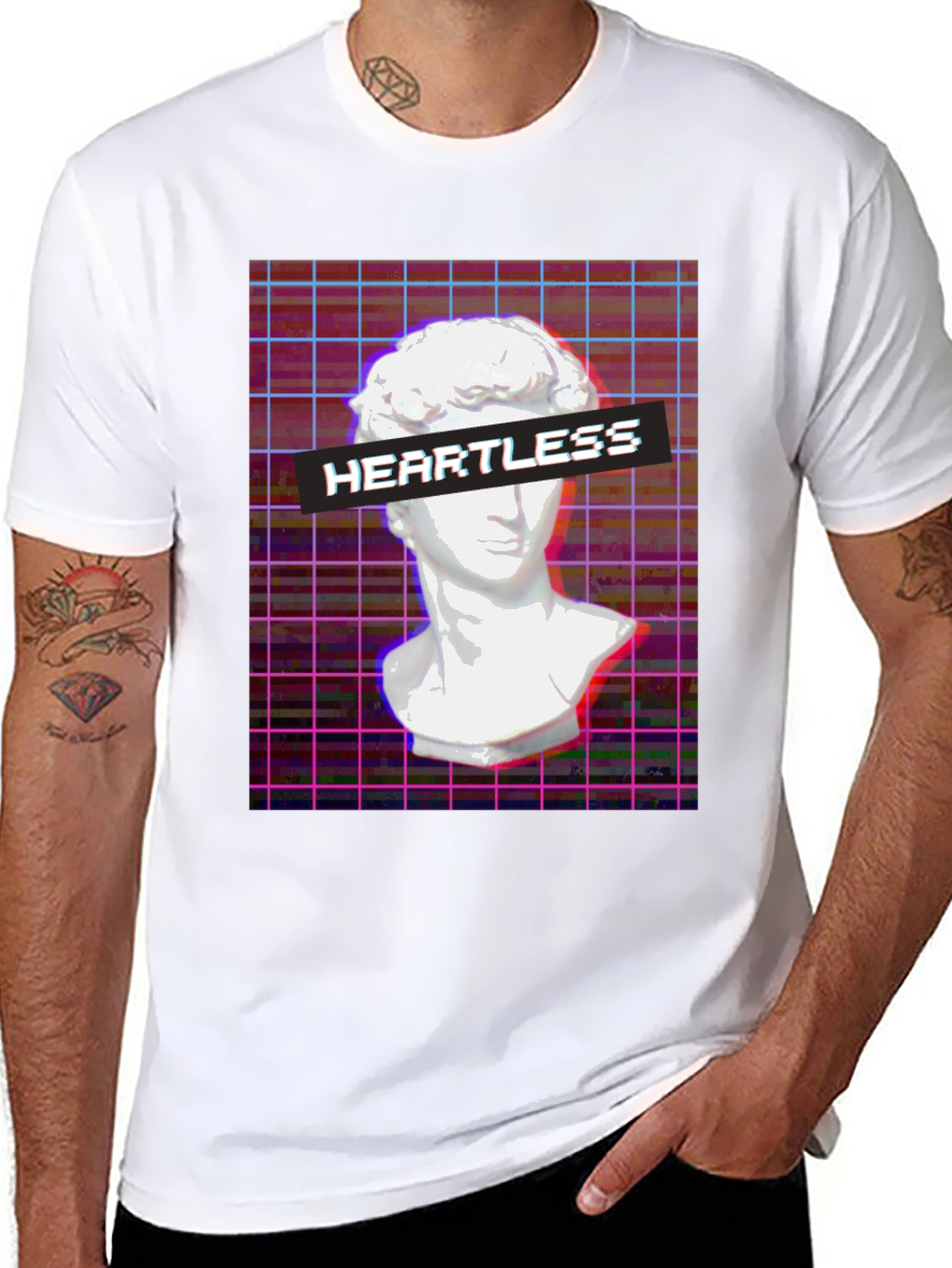 Heartless Graphic Tee - Vaporwave Aesthetic T-Shirt