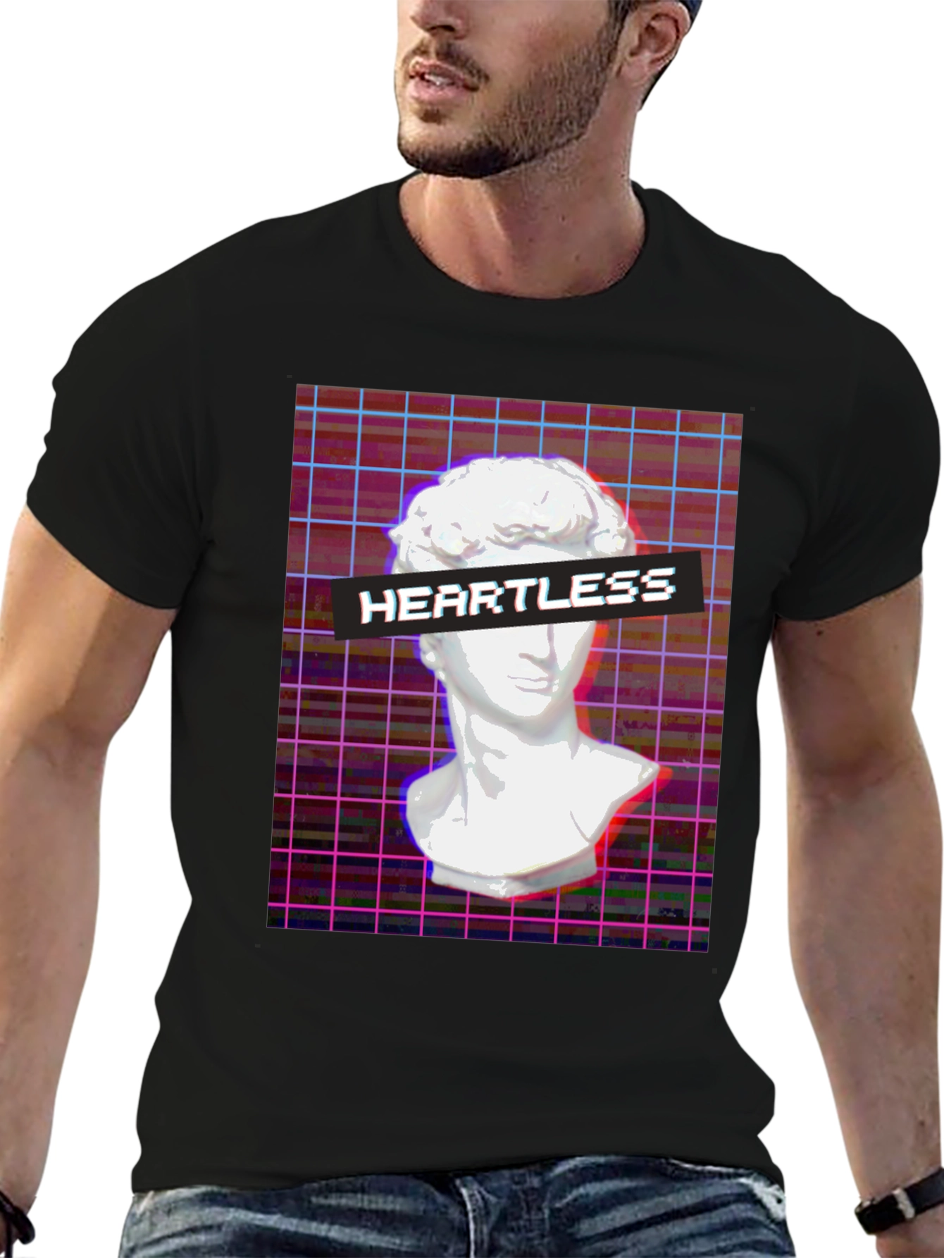 Heartless Graphic Tee - Vaporwave Aesthetic T-Shirt