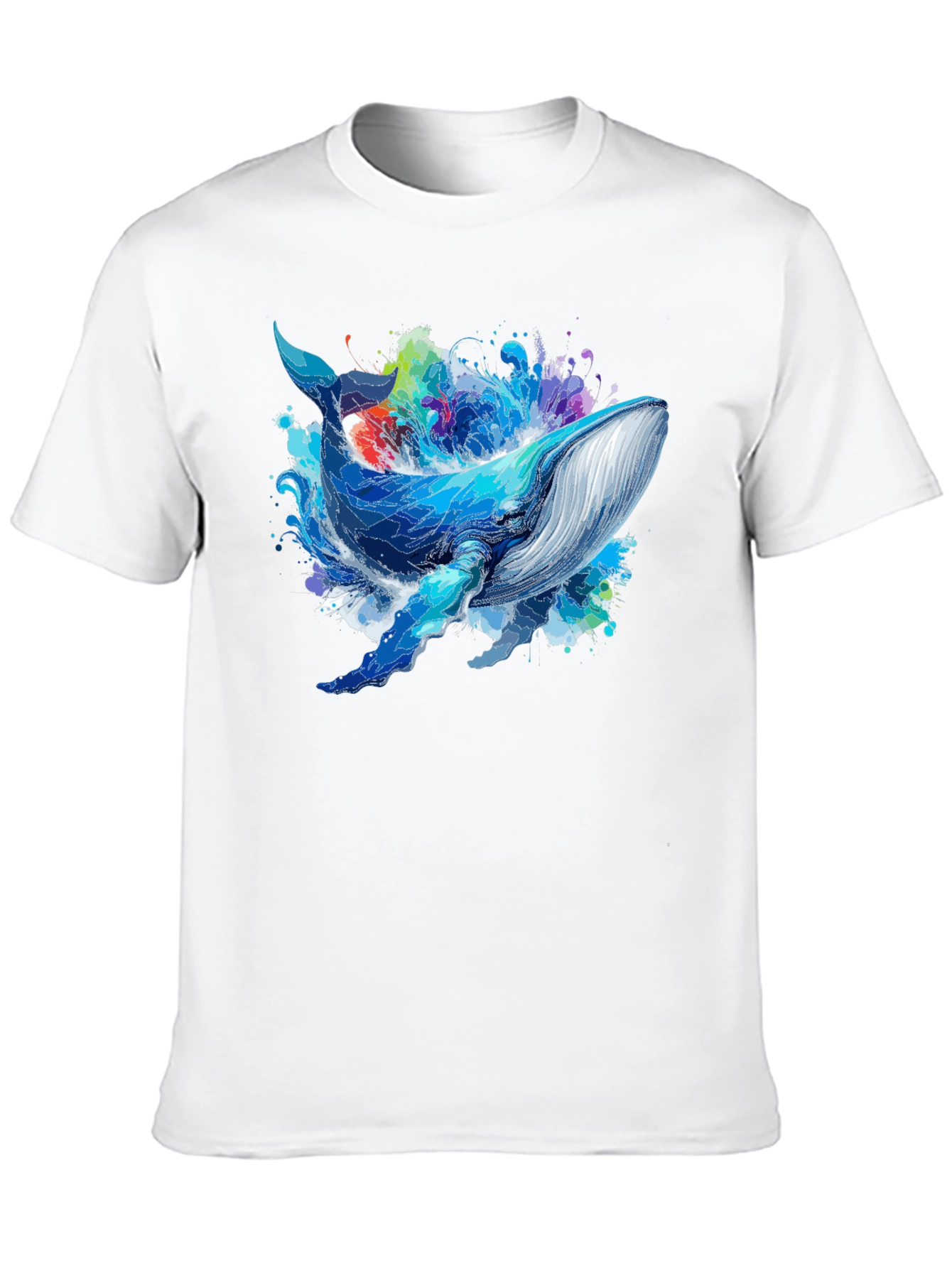 Whale Graphic Tee - Black Unisex T-Shirt