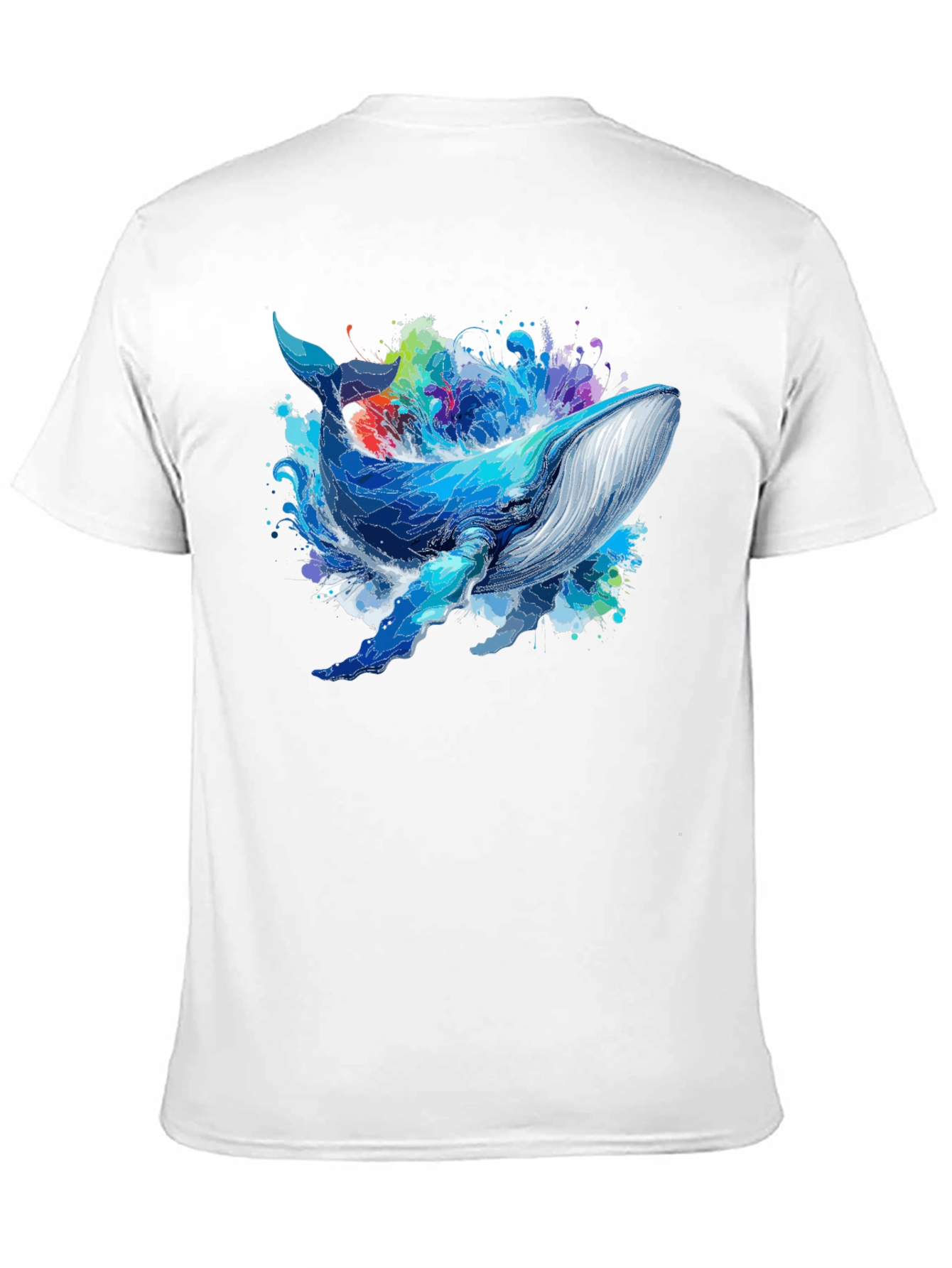 Whale Graphic Tee - Black Unisex T-Shirt