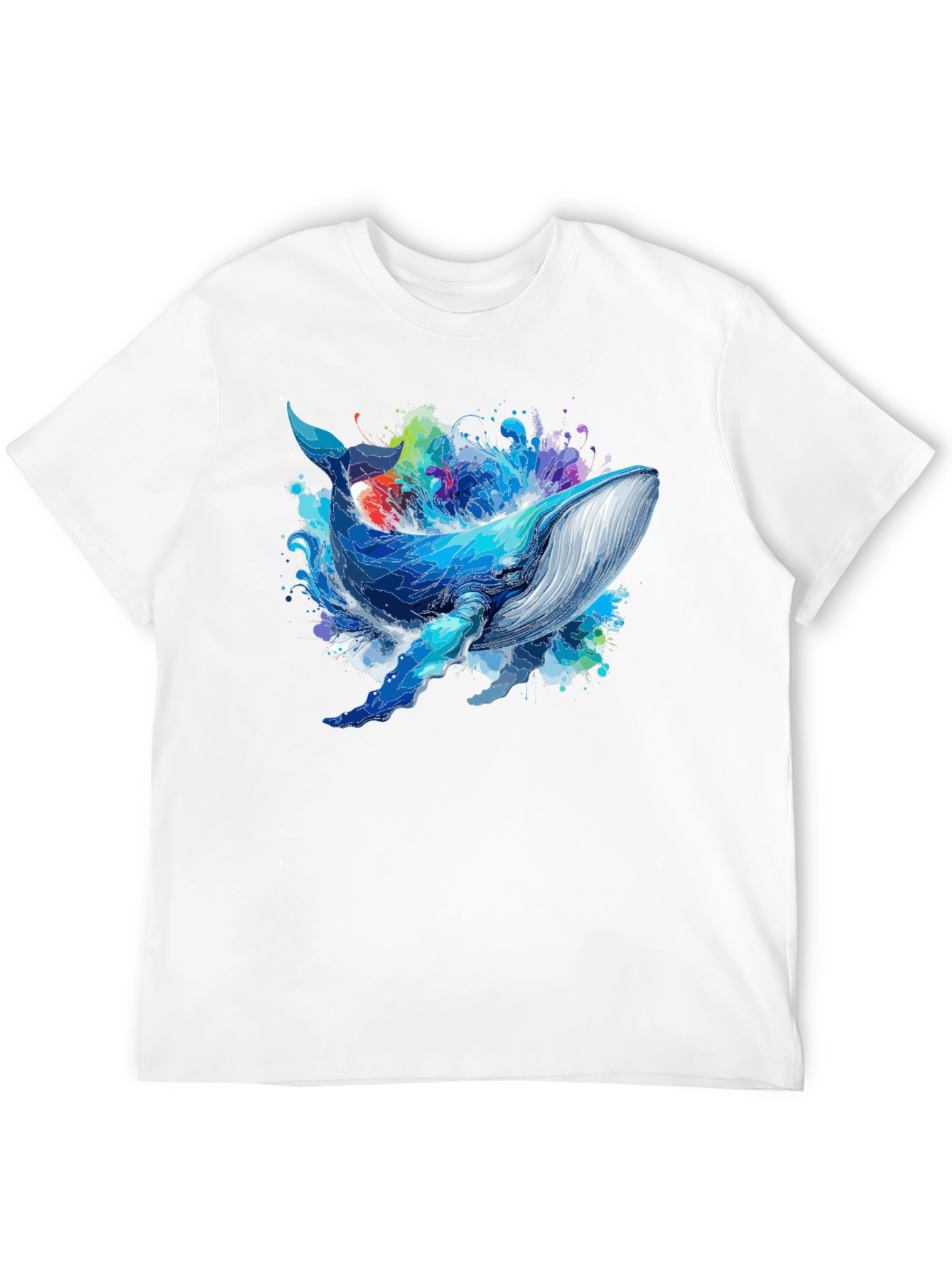 Whale Graphic Tee - Black Unisex T-Shirt