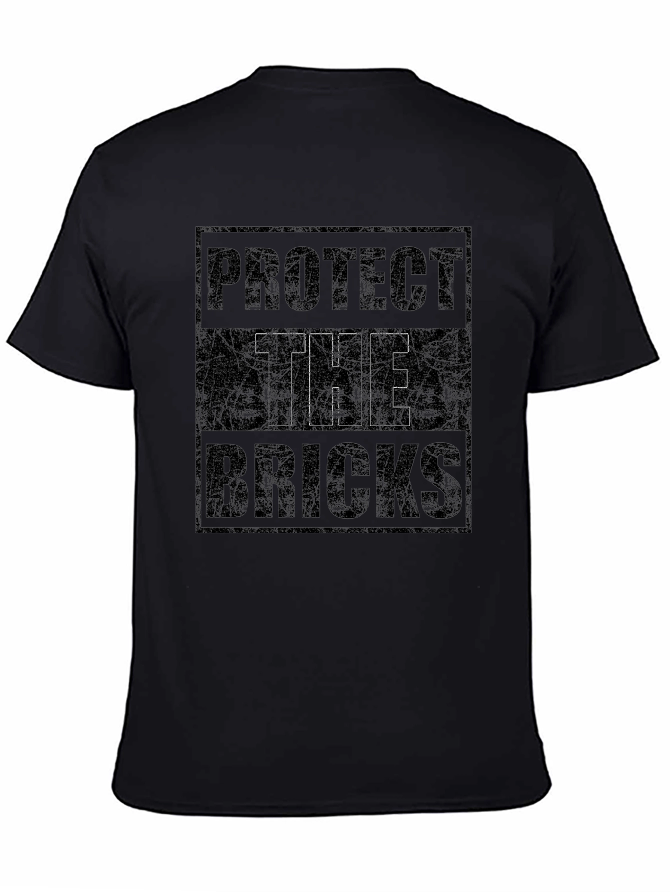 Protect The Bricks Graphic T-Shirt - Black