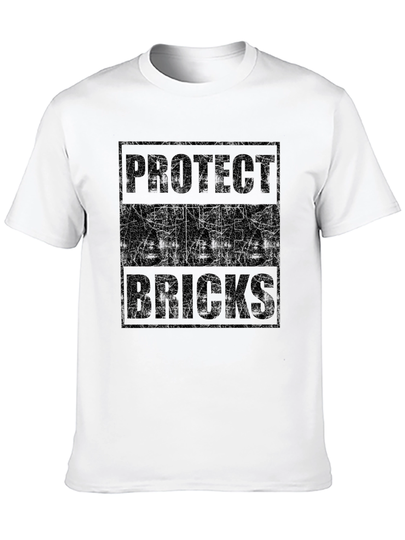 Protect The Bricks Graphic T-Shirt - Black