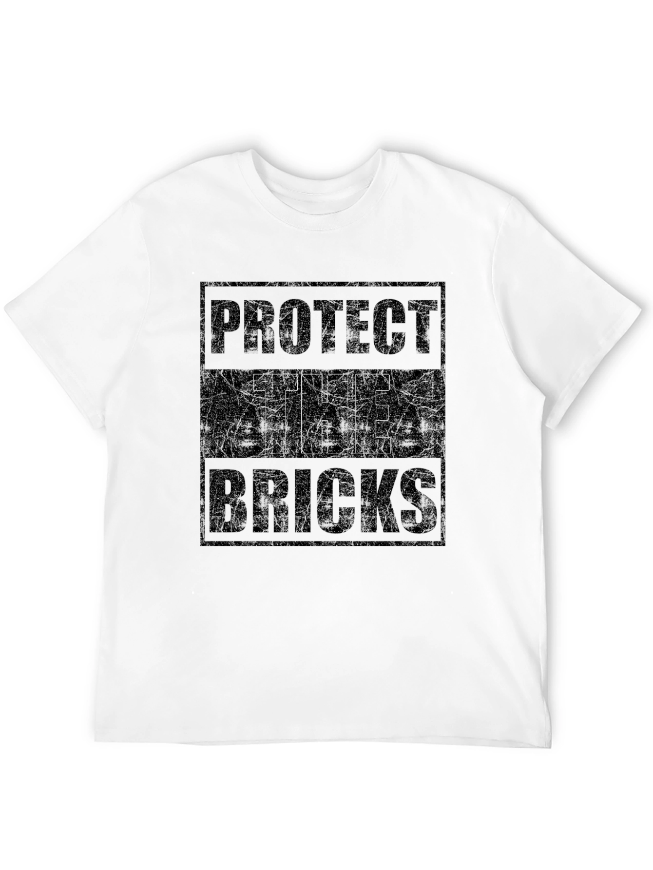 Protect The Bricks Graphic T-Shirt - Black