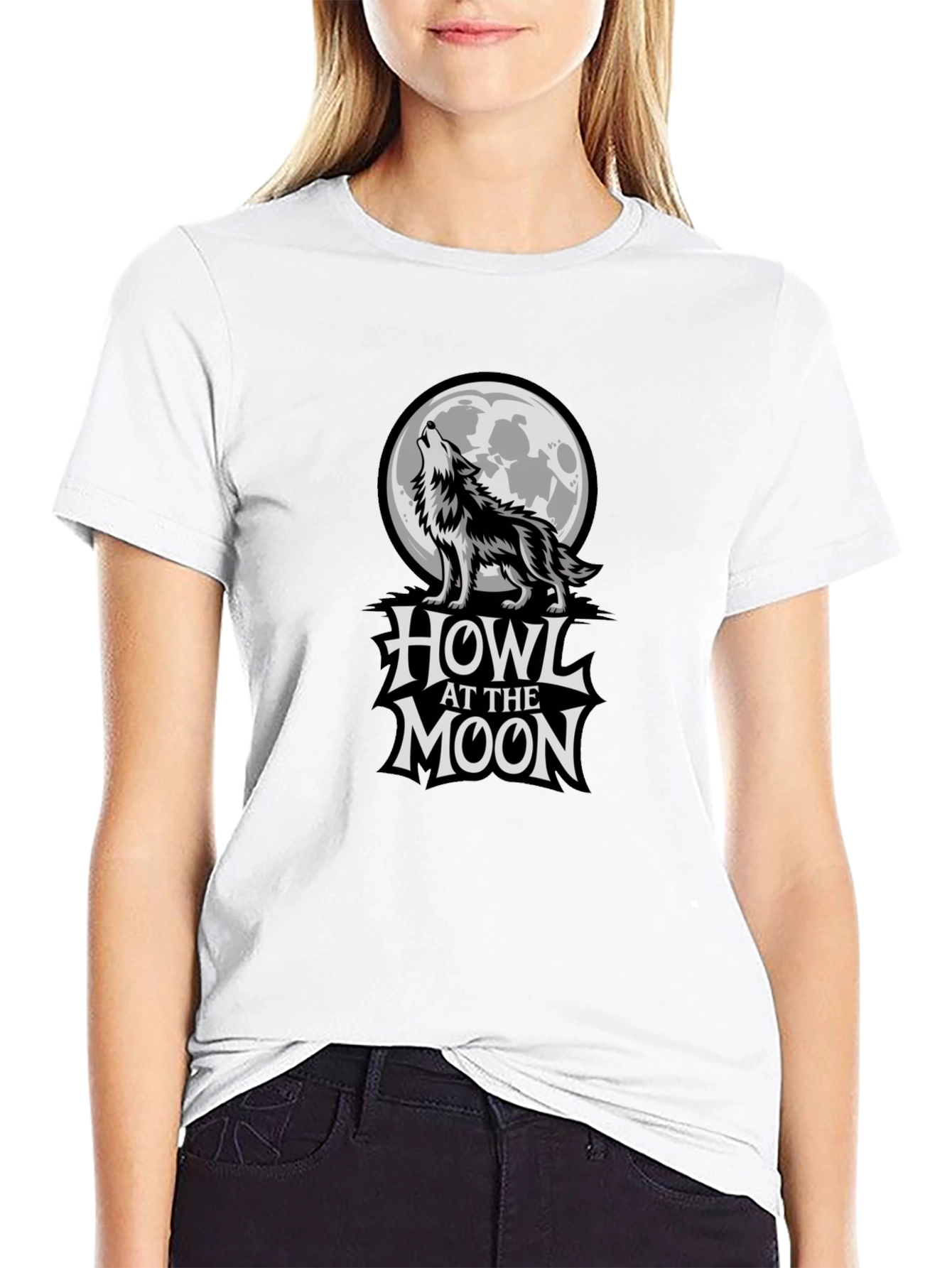 Howl at the Moon Black Graphic Tee