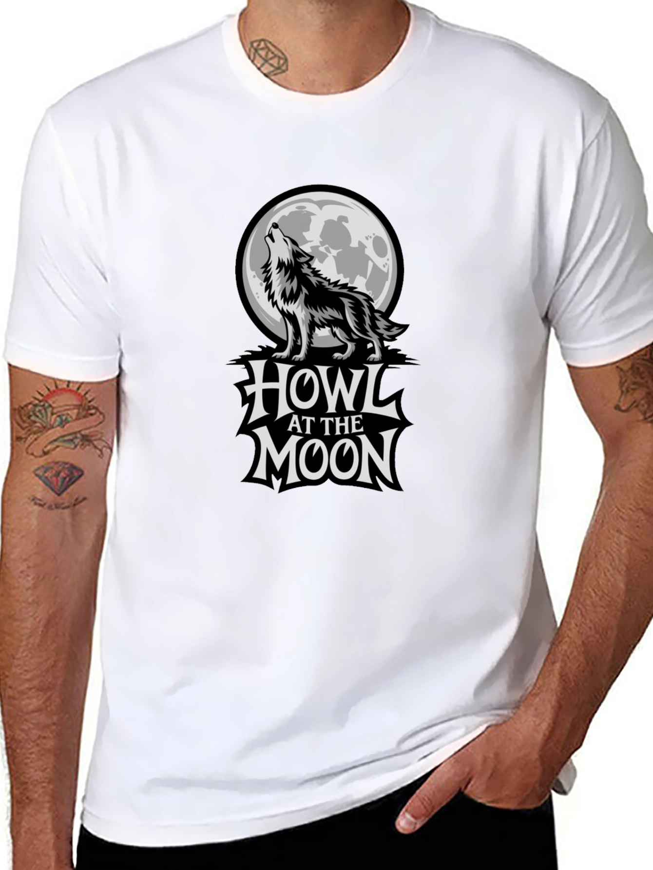 Howl at the Moon Black Graphic Tee