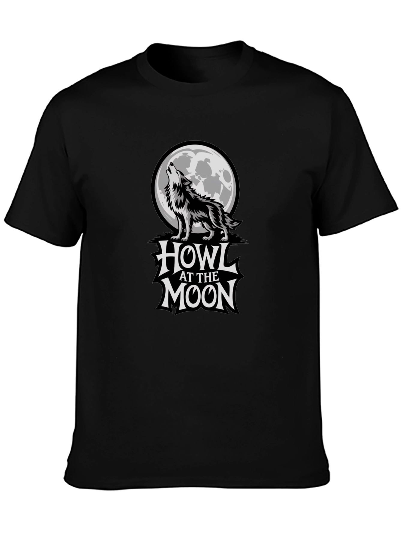 Howl at the Moon Black Graphic Tee