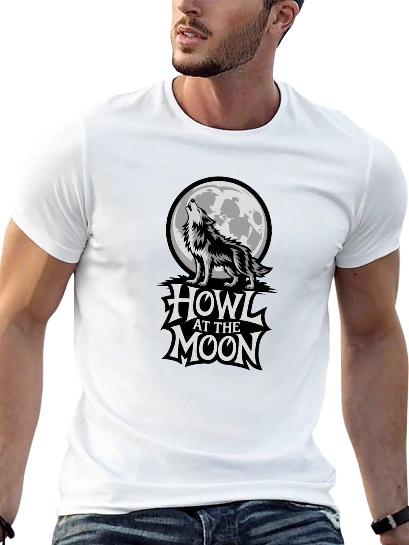 Howl at the Moon Black Graphic Tee