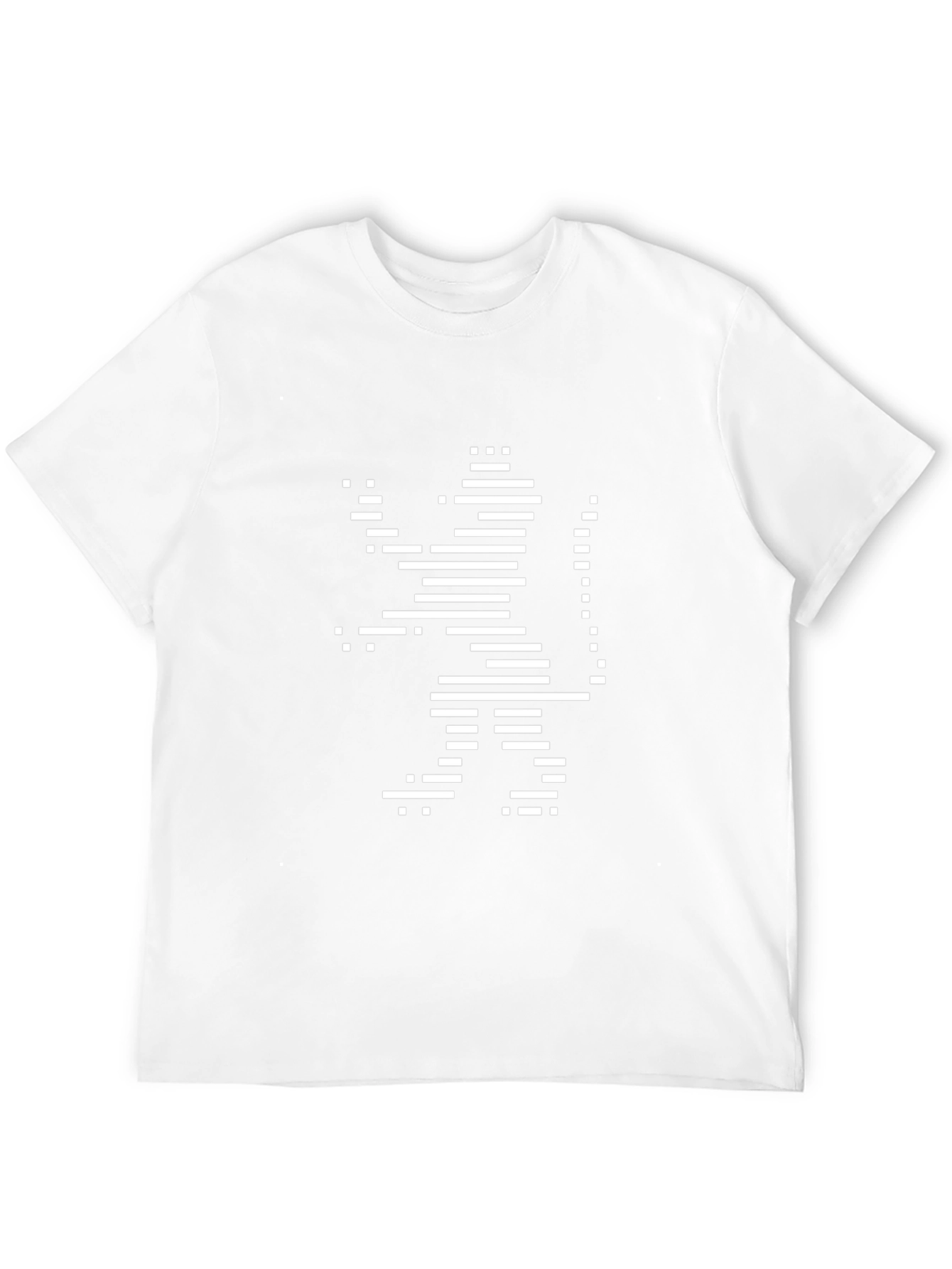 Abstract Lion Graphic Black T-Shirt