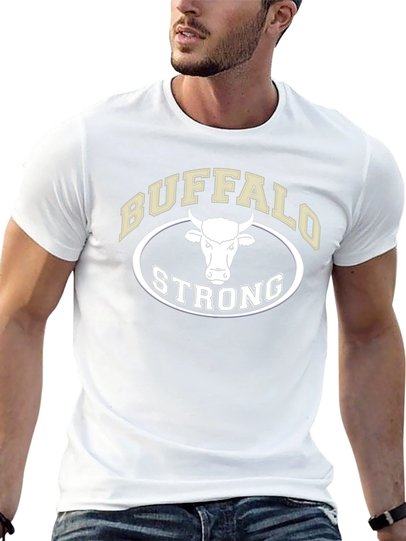 Buffalo Strong Graphic T-Shirt - Black
