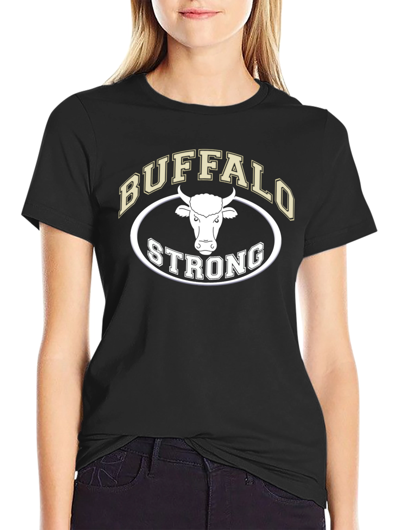 Buffalo Strong Graphic T-Shirt - Black