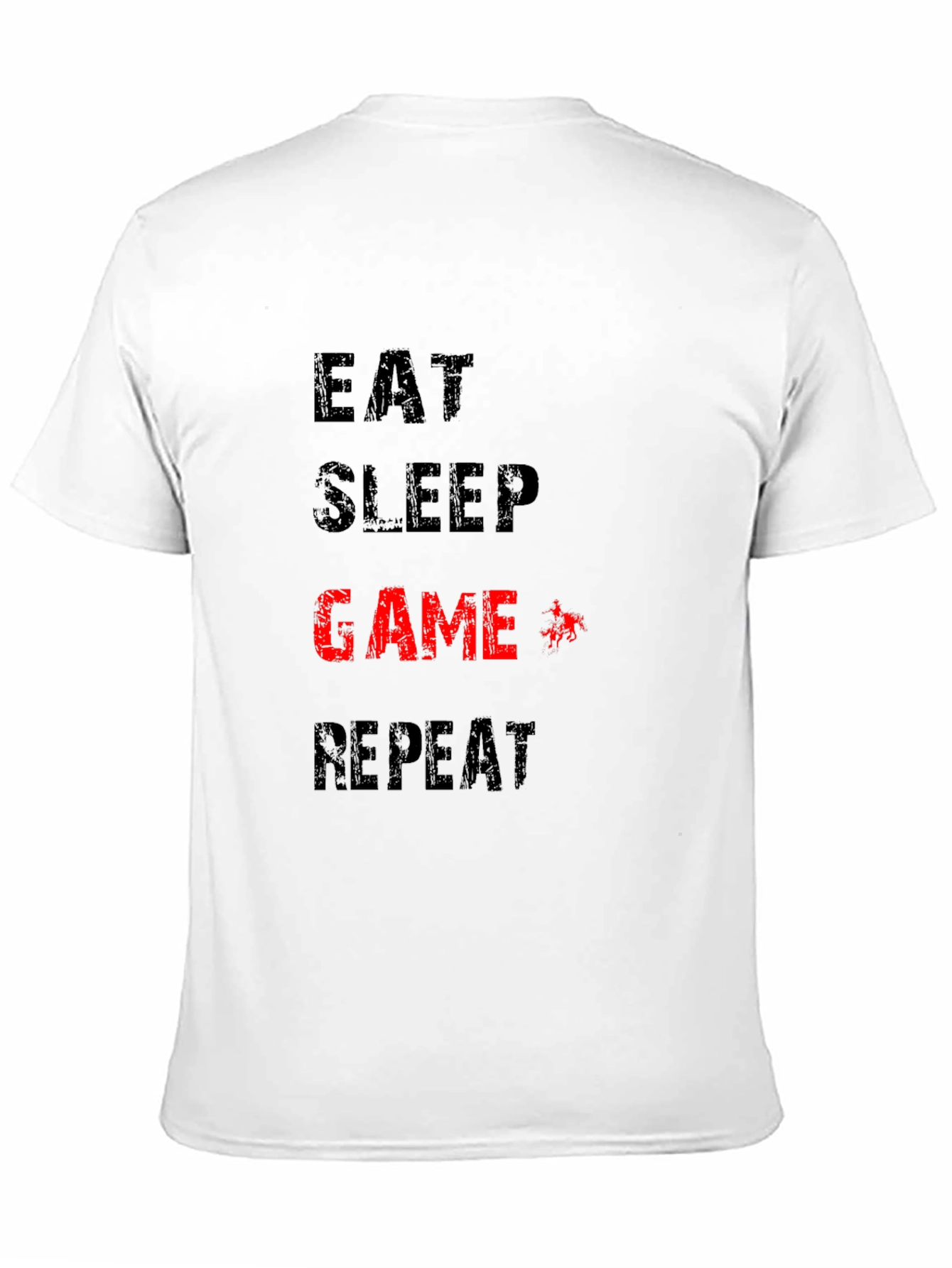 Eat Sleep Game Repeat Black T-Shirt