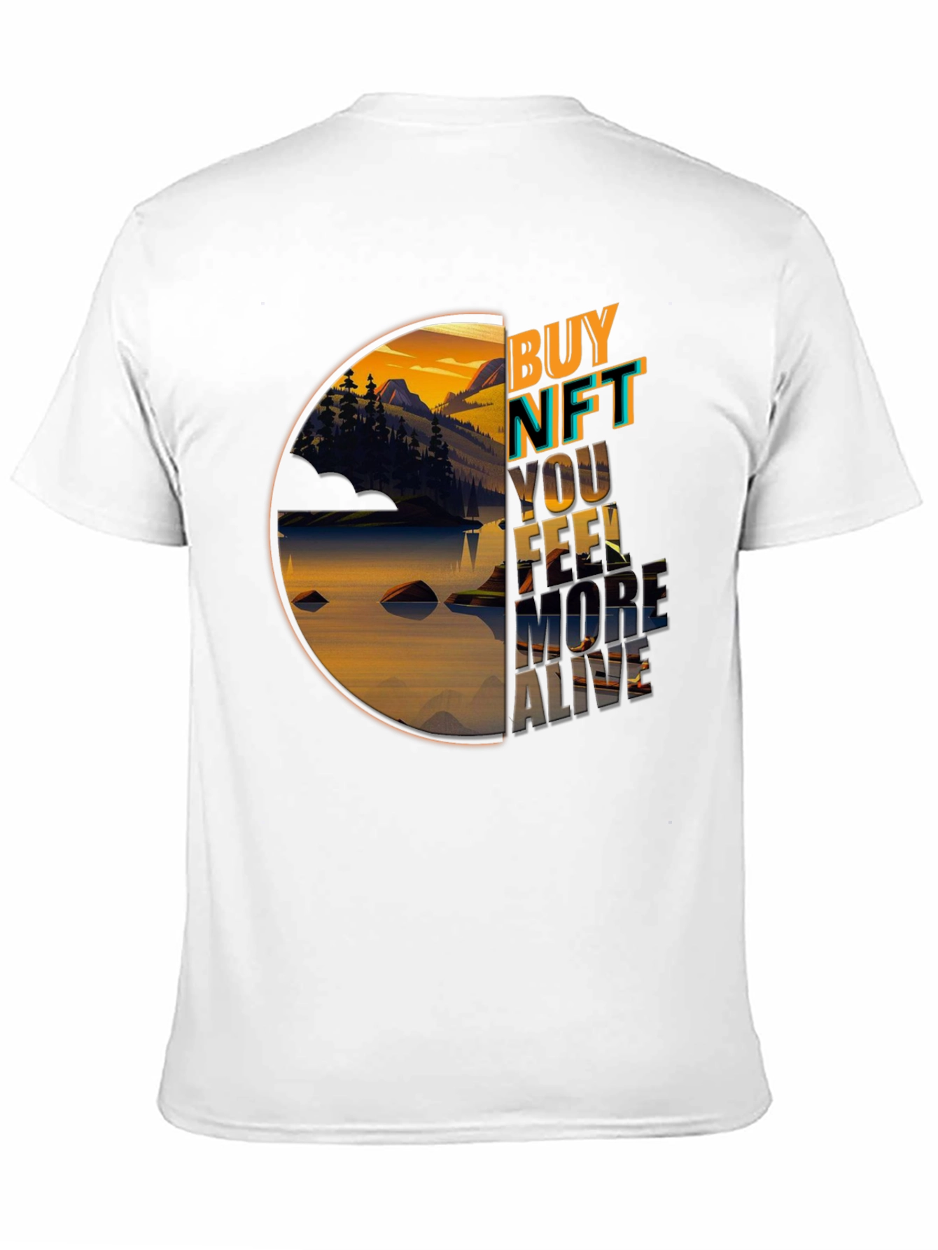 Buy NFT Nature Graphic Black T-Shirt
