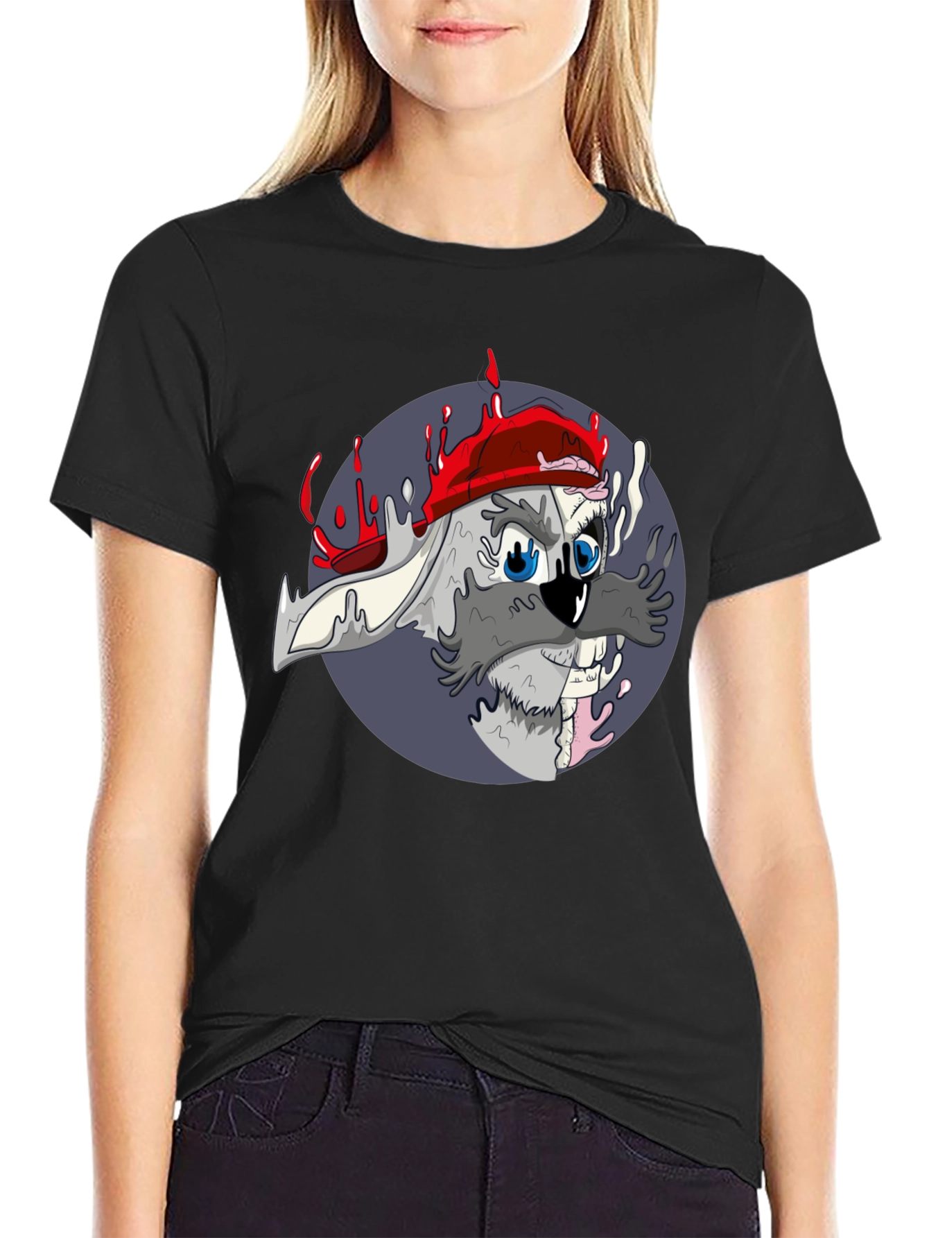 Cool Cartoon Rabbit Graphic Tee