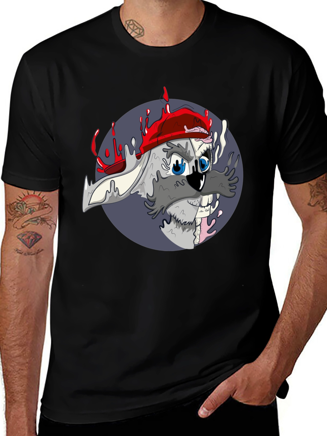 Cool Cartoon Rabbit Graphic Tee