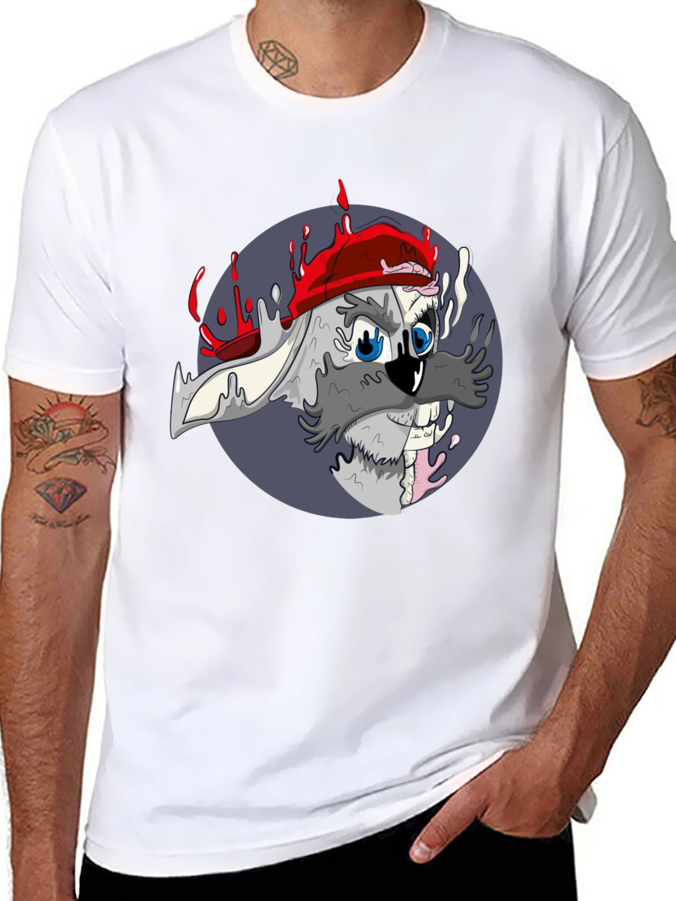 Cool Cartoon Rabbit Graphic Tee
