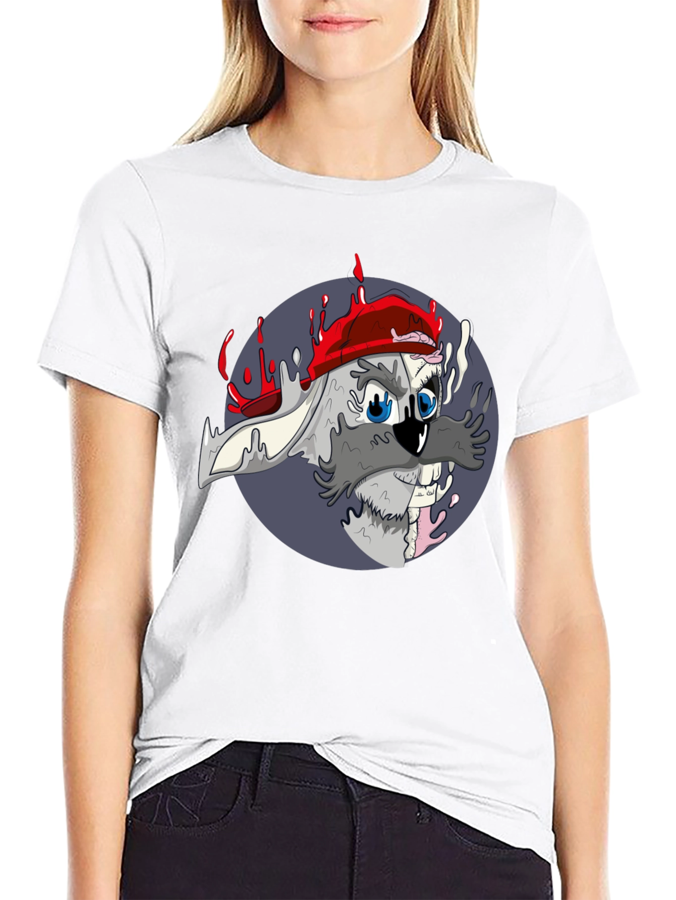 Cool Cartoon Rabbit Graphic Tee