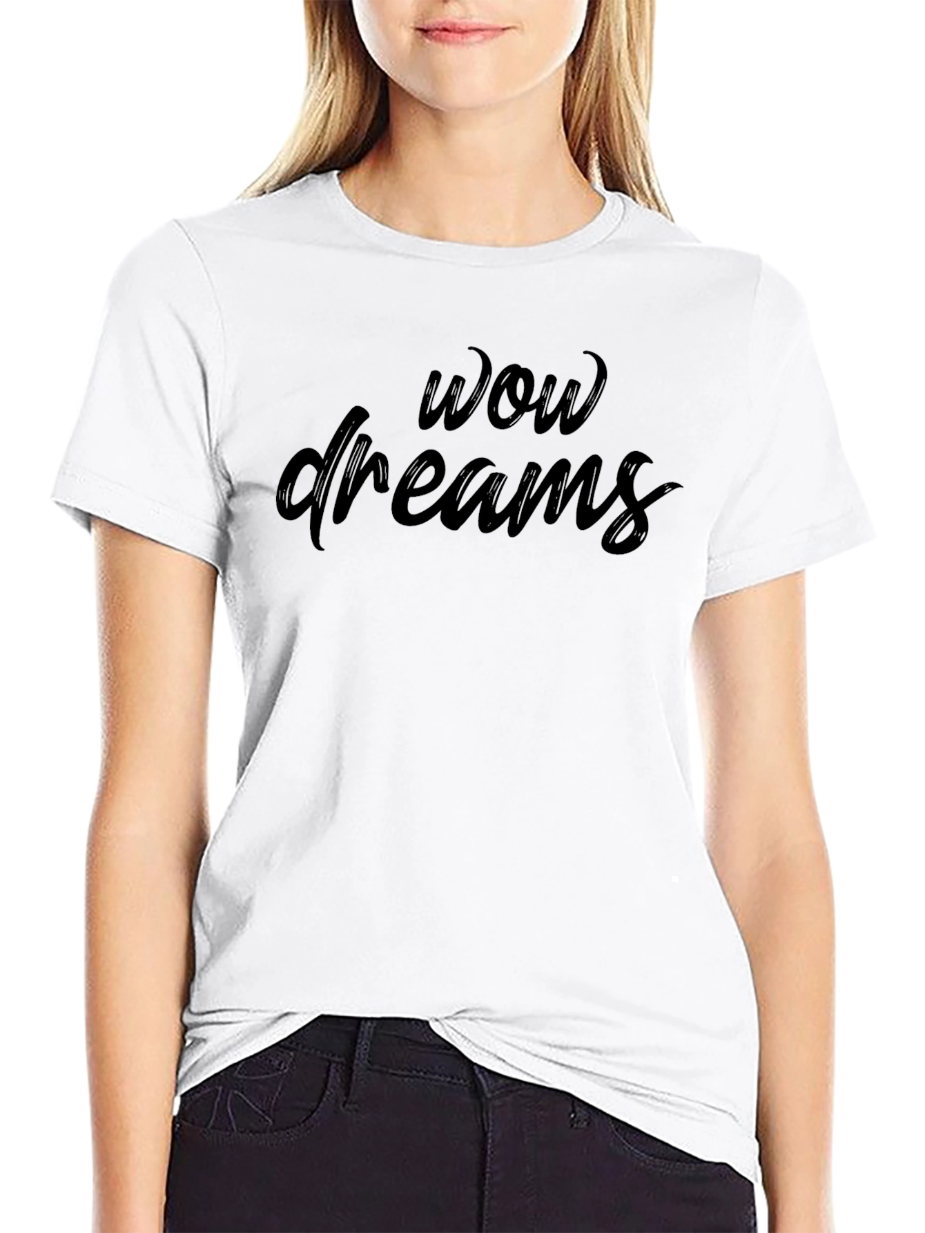 Wow Dreams Black T-Shirt