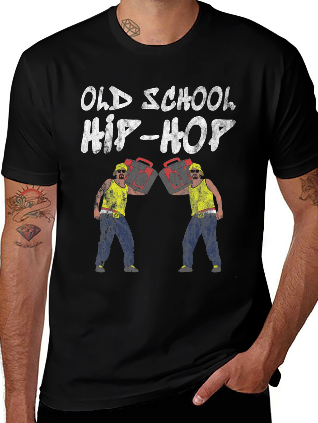 Old School Hip-Hop Graphic T-Shirt