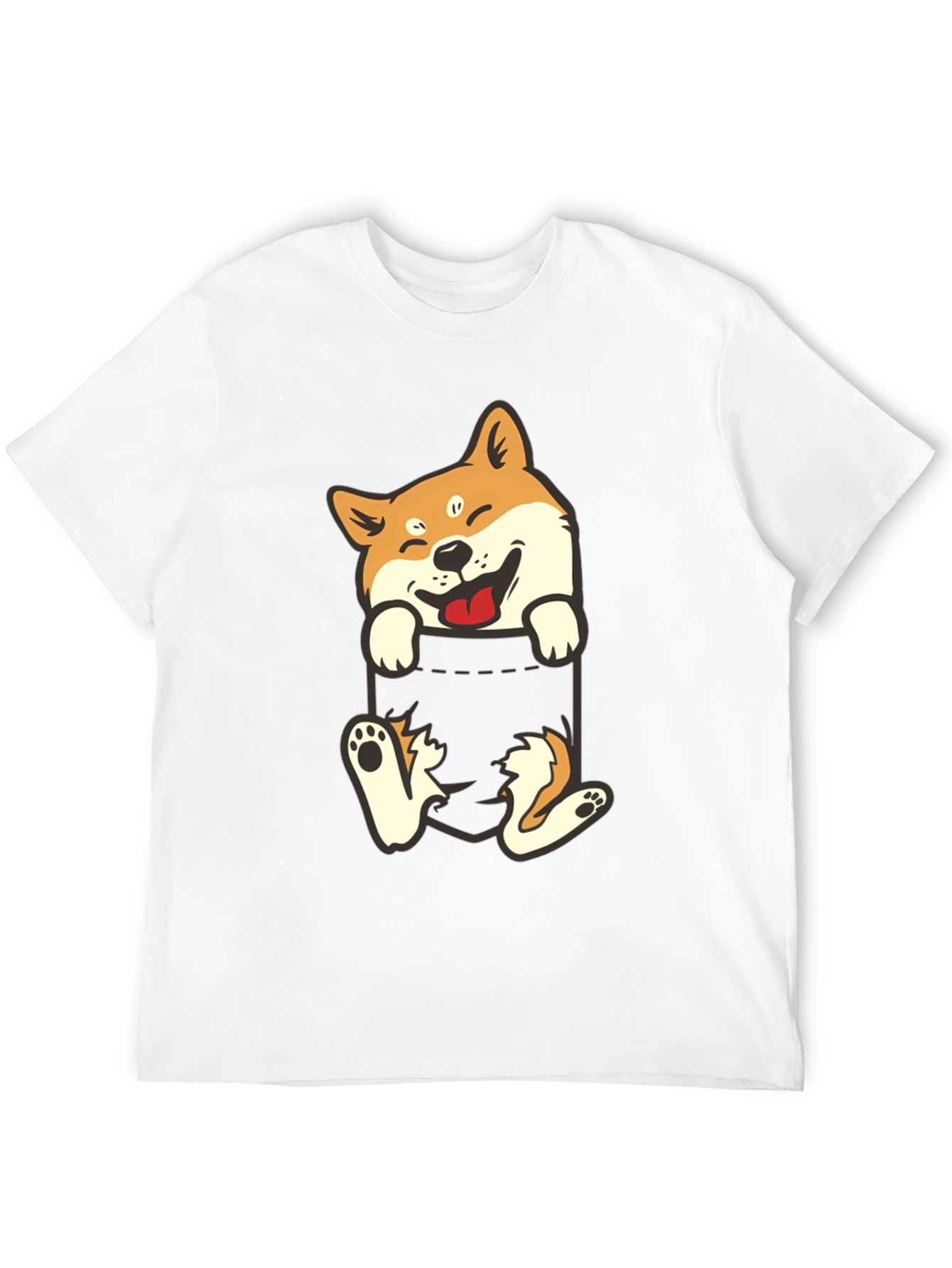 Shiba Inu Pocket T-Shirt: Funny Dog Tee