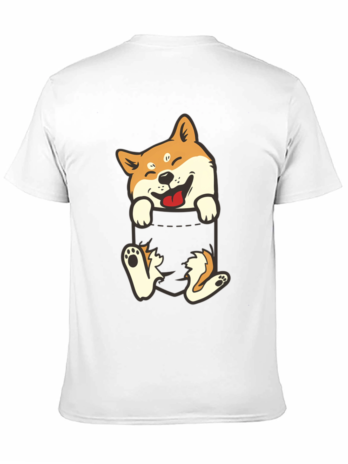 Shiba Inu Pocket T-Shirt: Funny Dog Tee