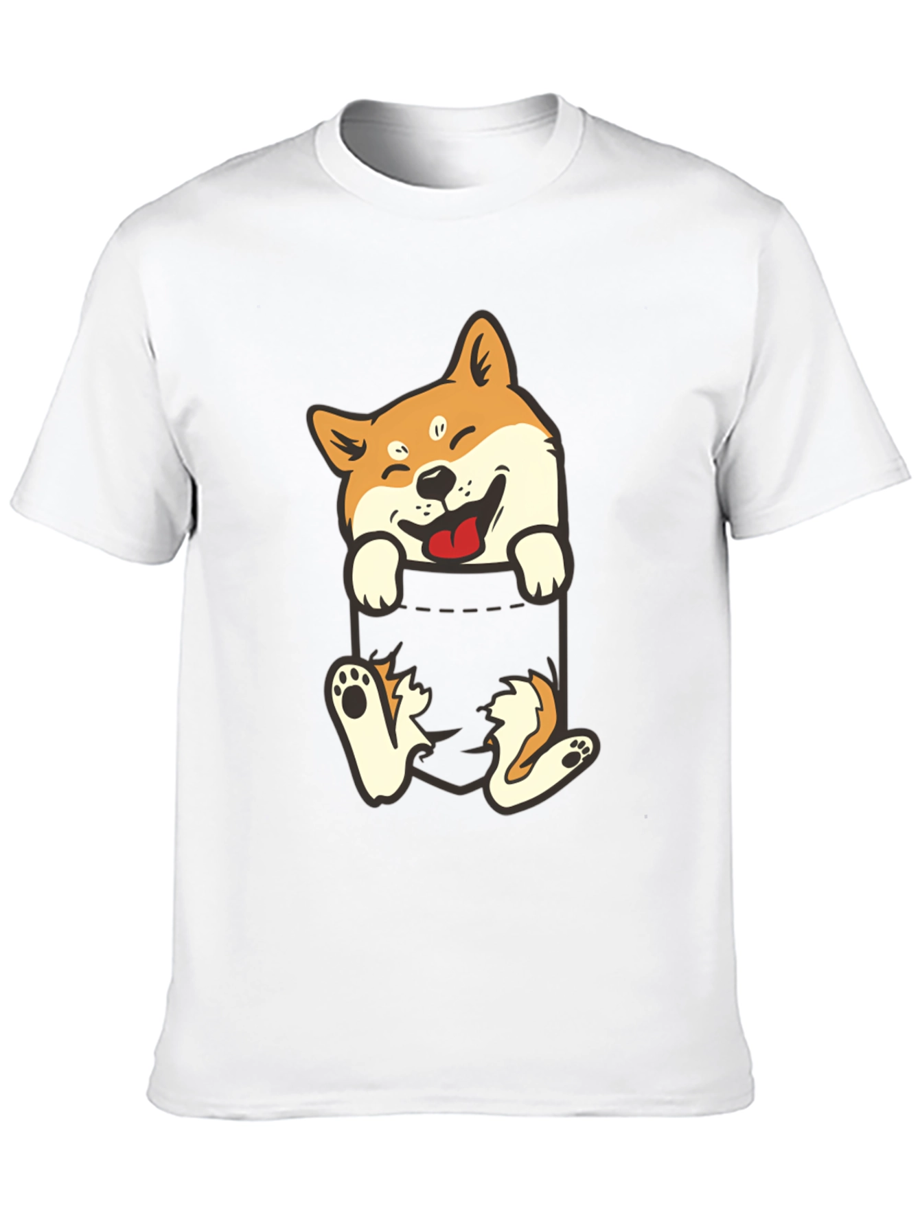 Shiba Inu Pocket T-Shirt: Funny Dog Tee