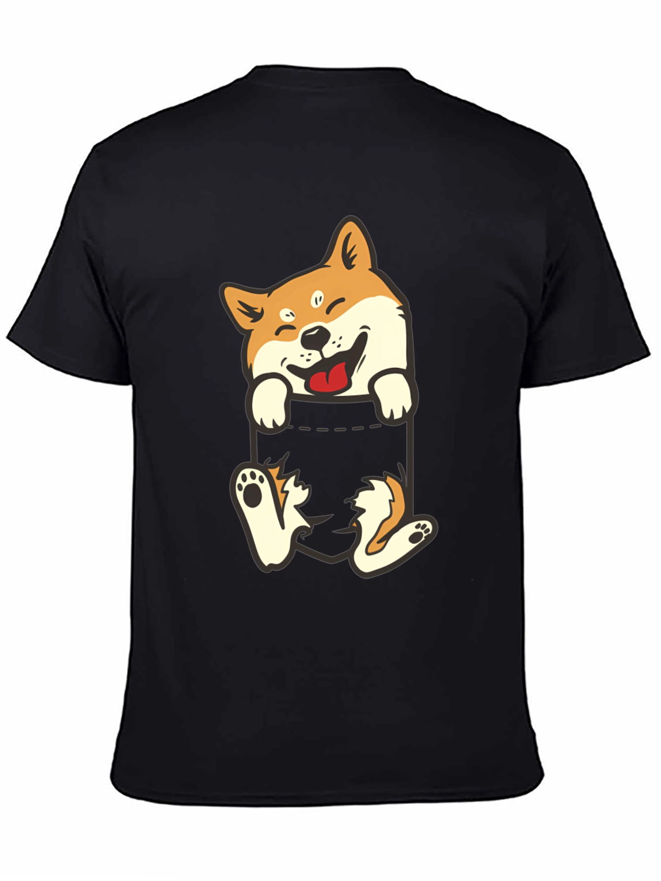 Shiba Inu Pocket T-Shirt: Funny Dog Tee