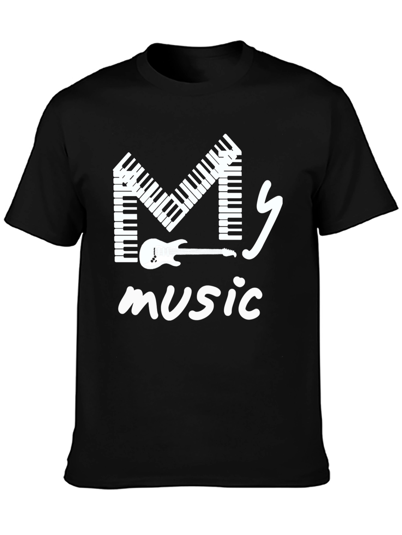 My Music T-Shirt: Keyboard M Design