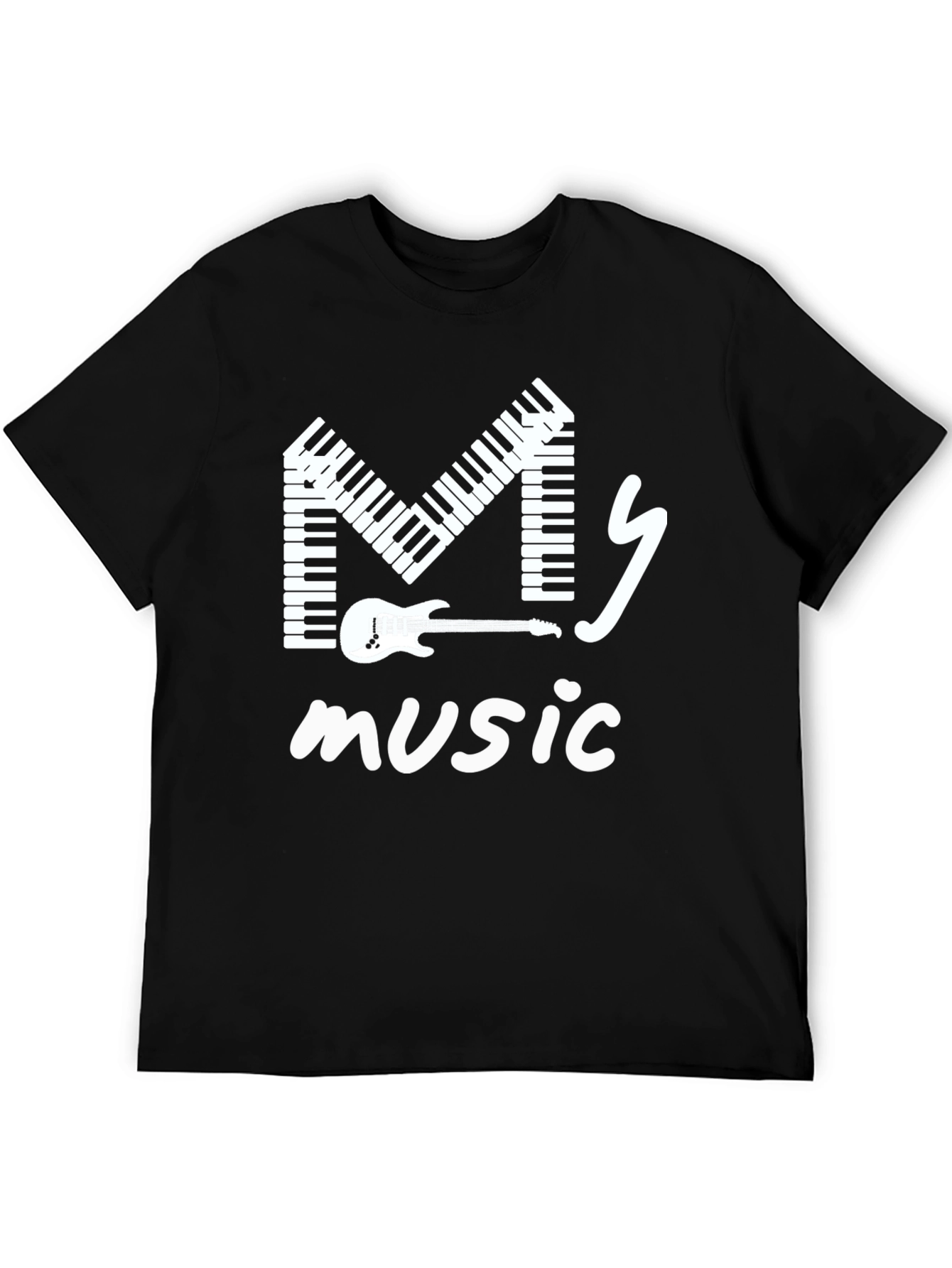 My Music T-Shirt: Keyboard M Design