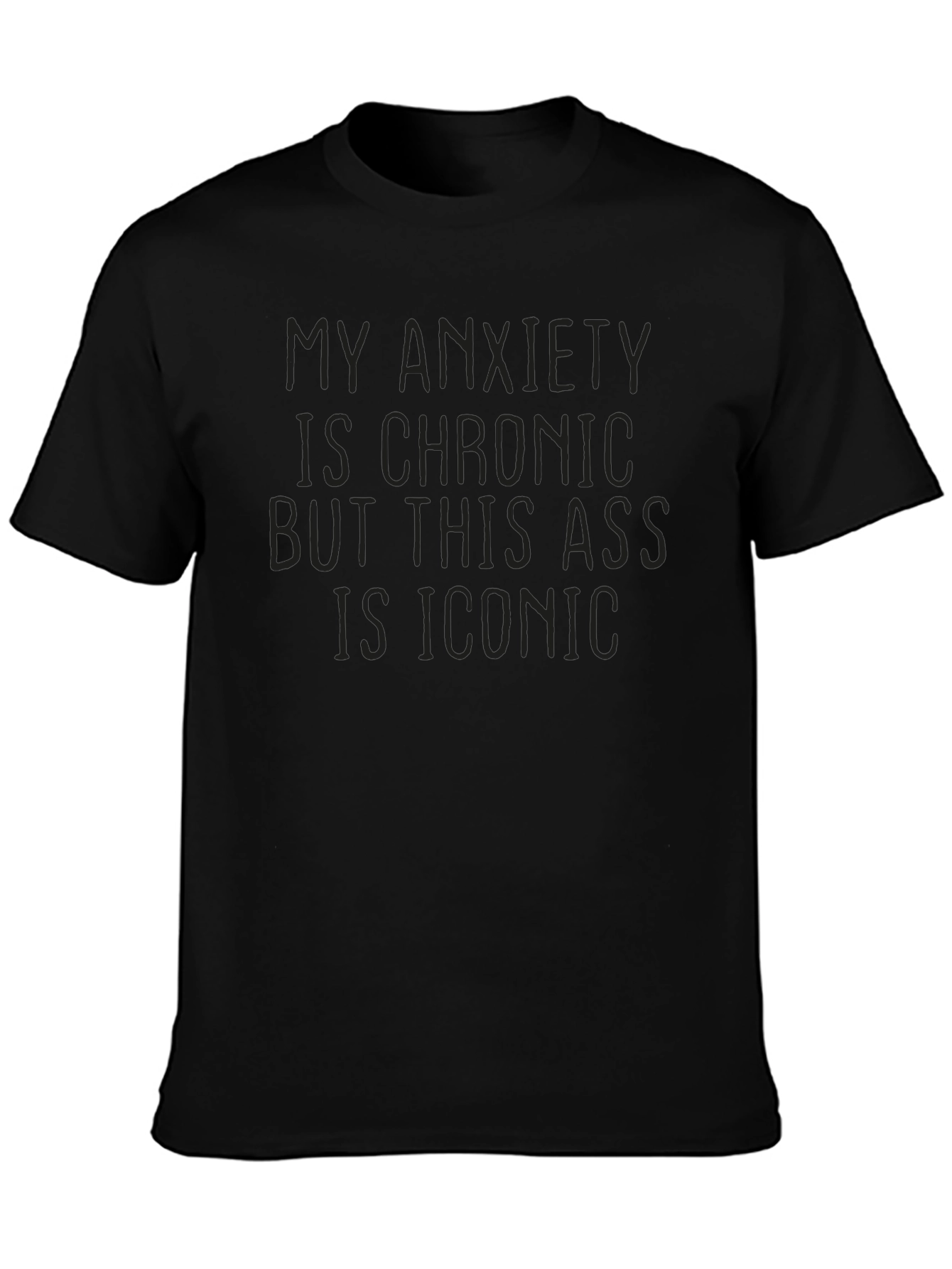 Anxiety Chronic Iconic Graphic T-Shirt
