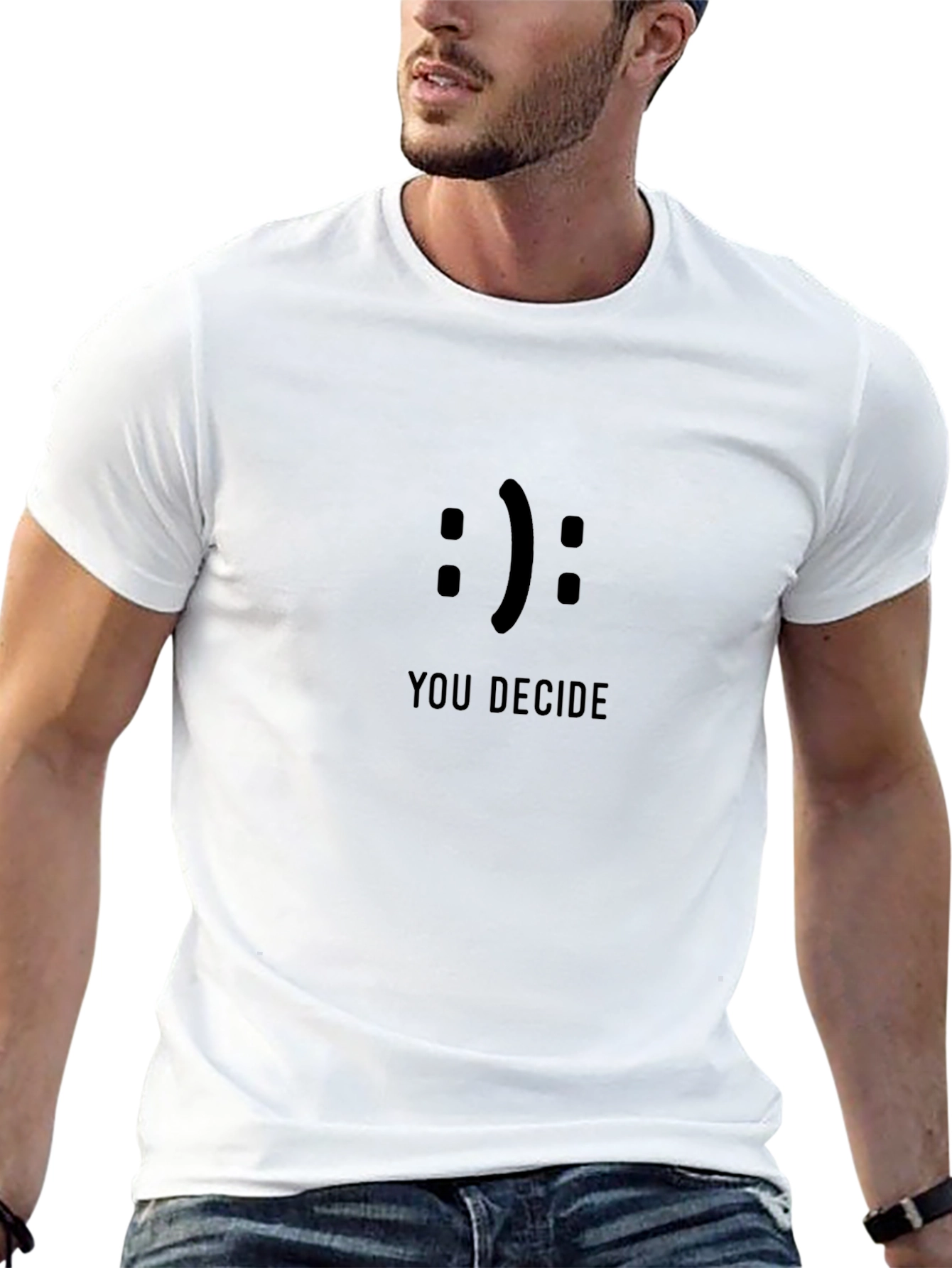 You Decide Graphic Tee - Black Unisex T-Shirt