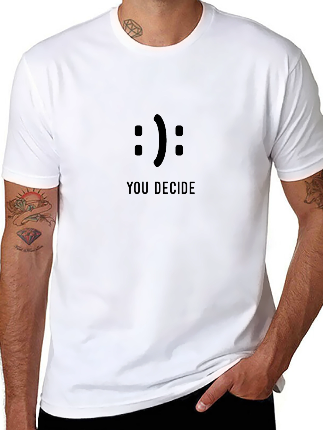 You Decide Graphic Tee - Black Unisex T-Shirt
