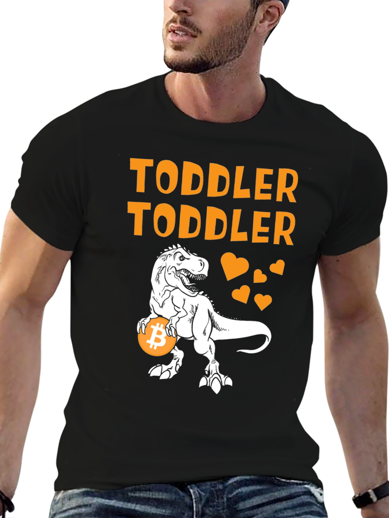 Toddler Bitcoin T-Rex Graphic Tee
