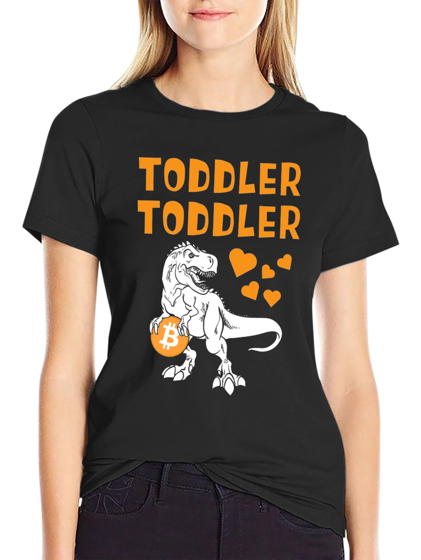 Toddler Bitcoin T-Rex Graphic Tee