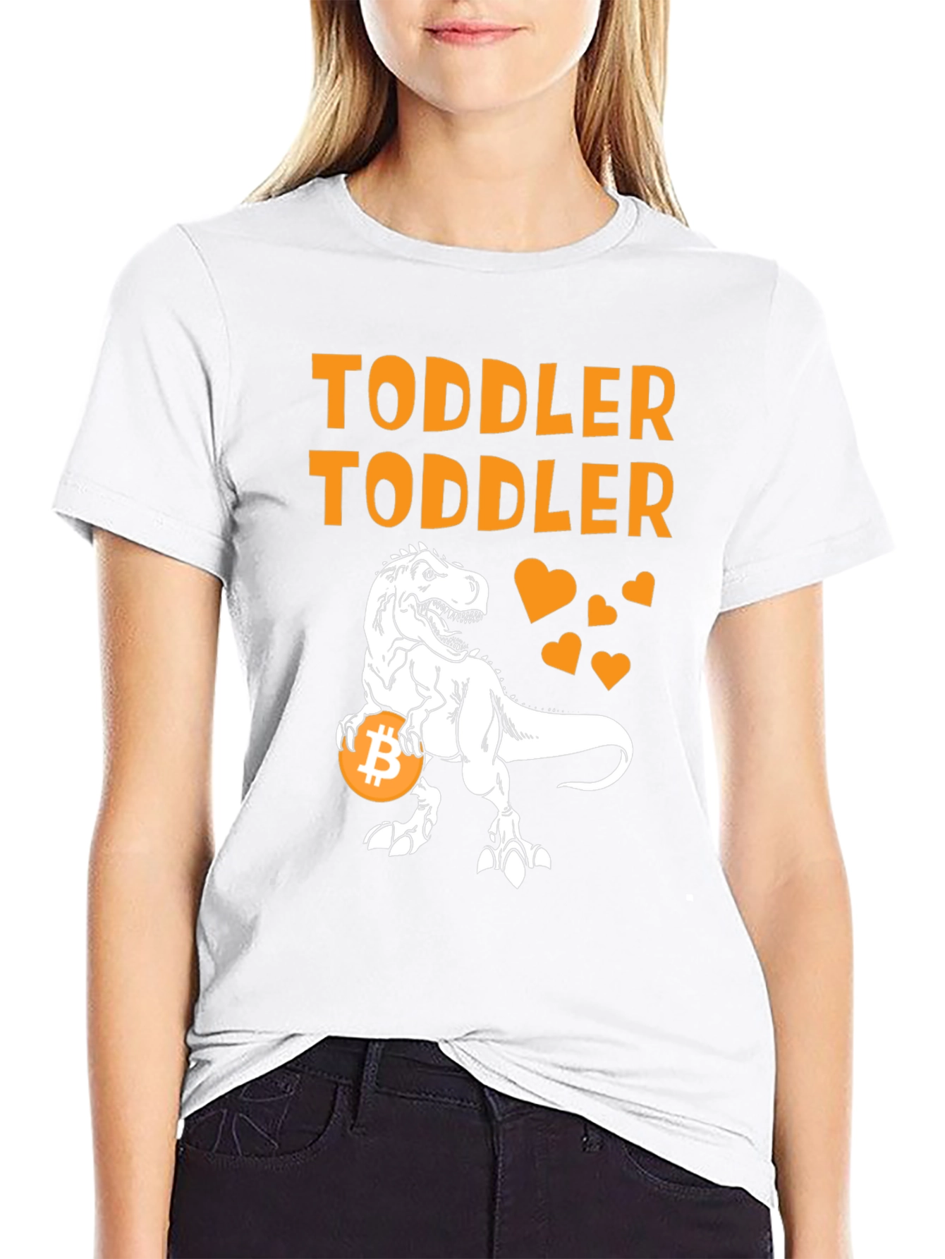 Toddler Bitcoin T-Rex Graphic Tee