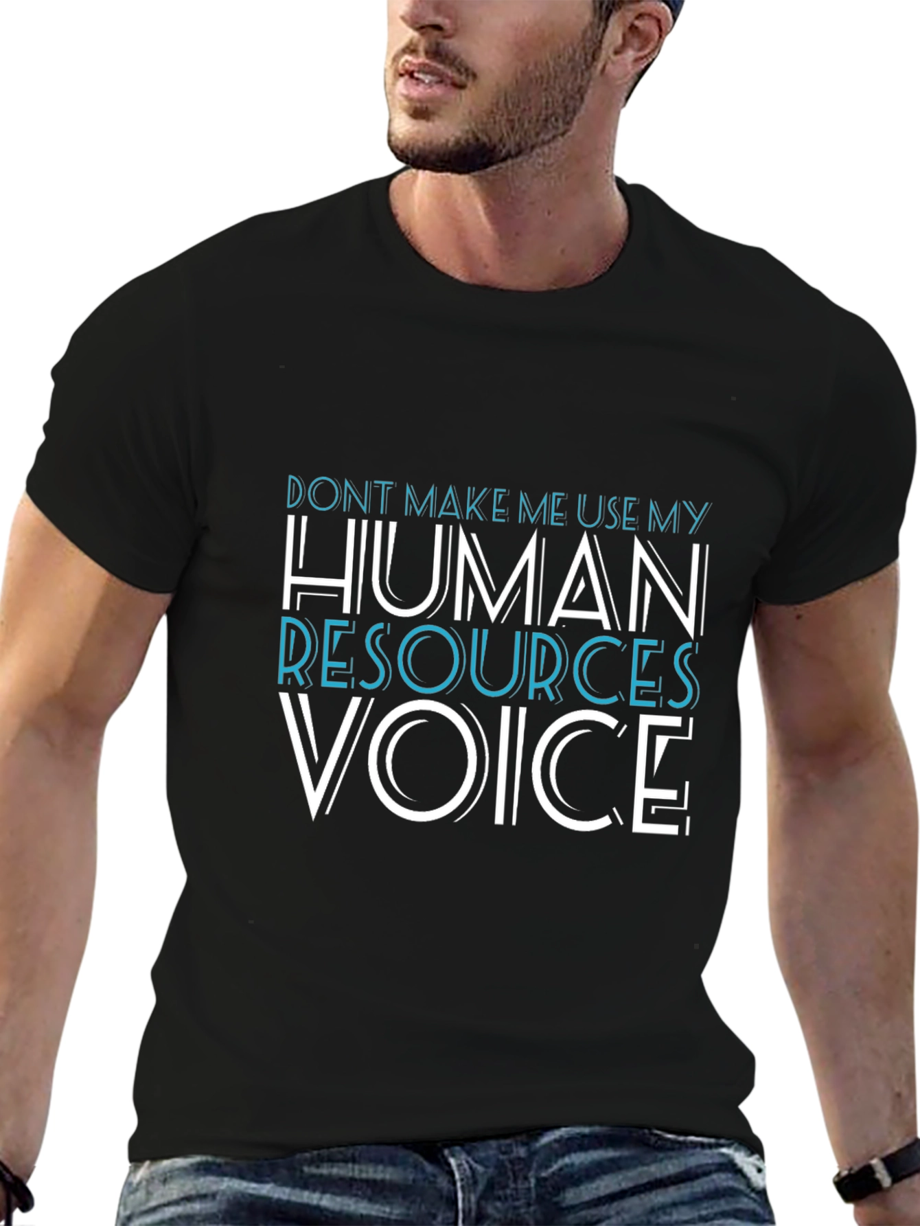 Human Resources Voice Graphic Tee - Black