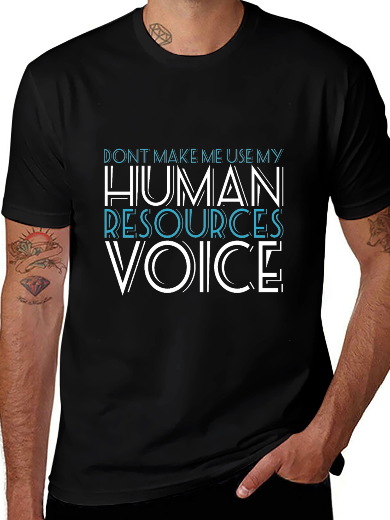Human Resources Voice Graphic Tee - Black