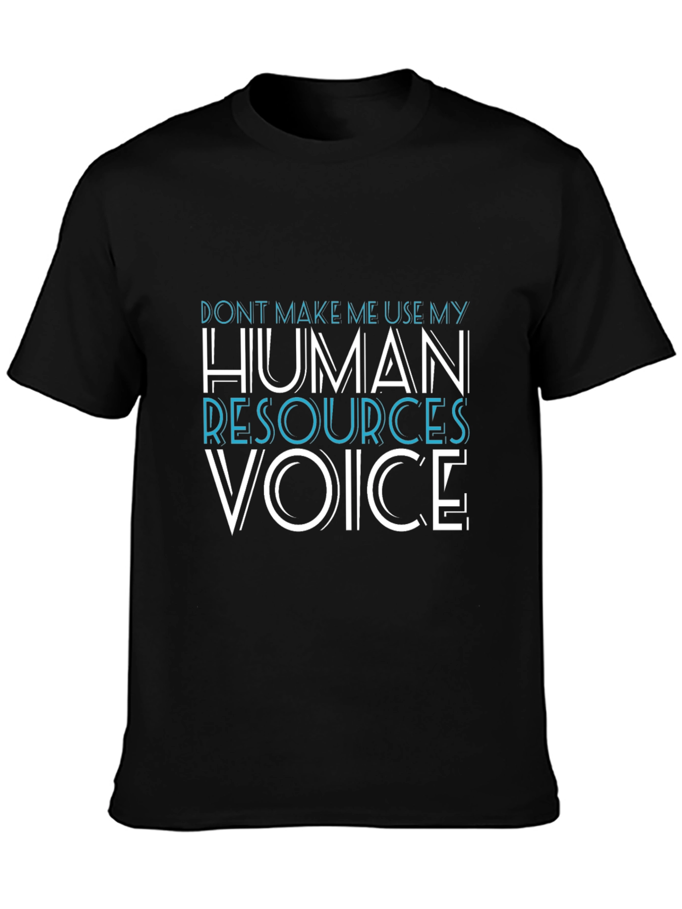 Human Resources Voice Graphic Tee - Black