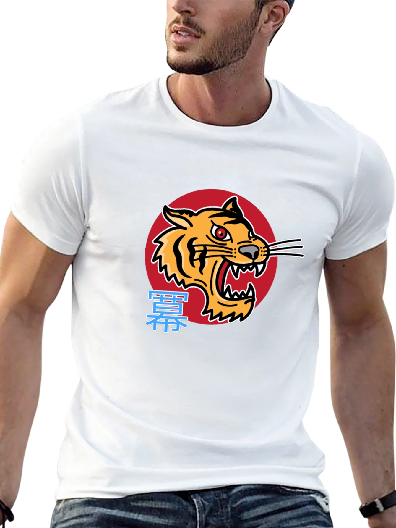 Tiger Graphic Black T-Shirt - Bold & Stylish Design