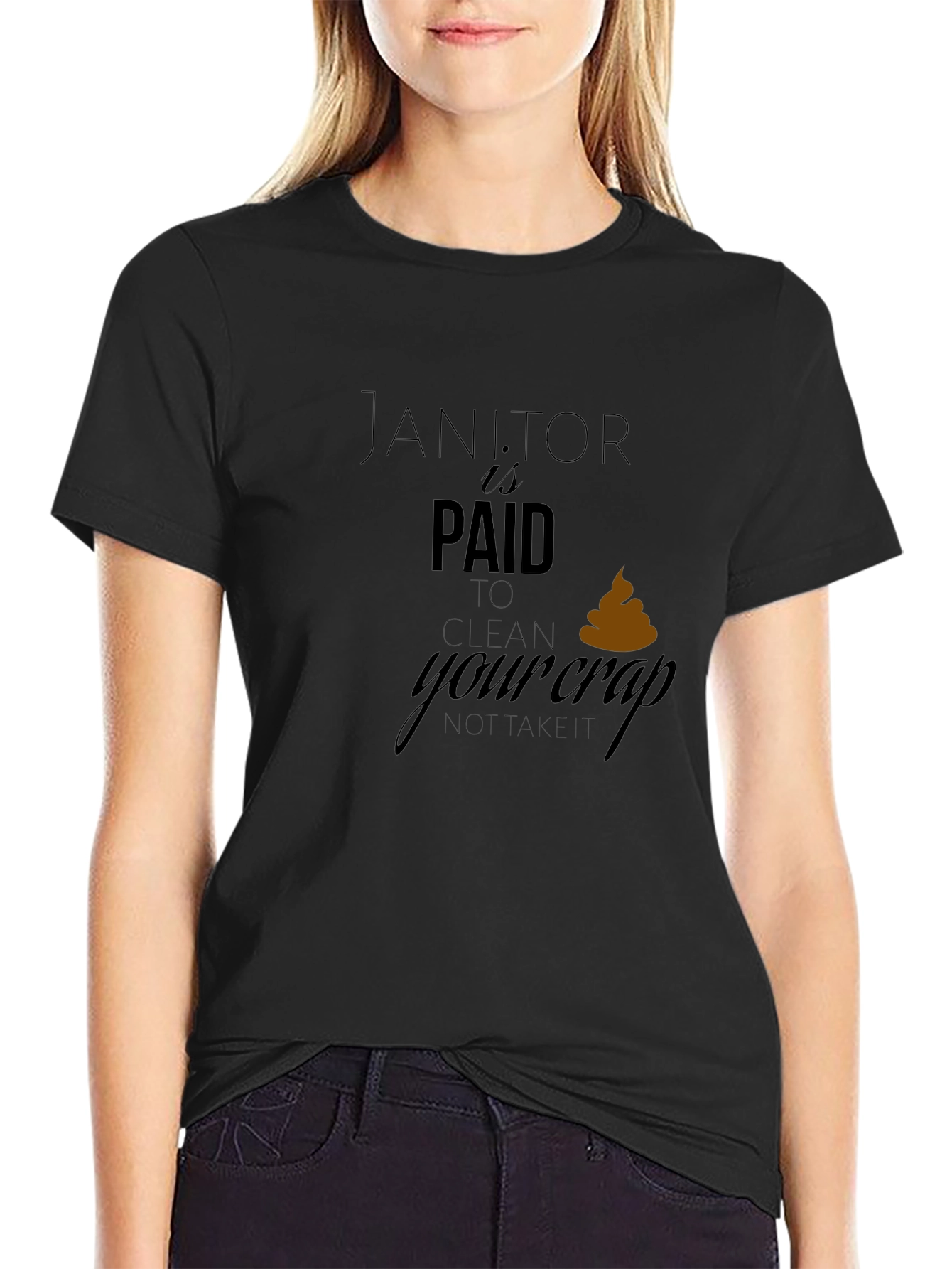 Janitor Humor Graphic T-Shirt