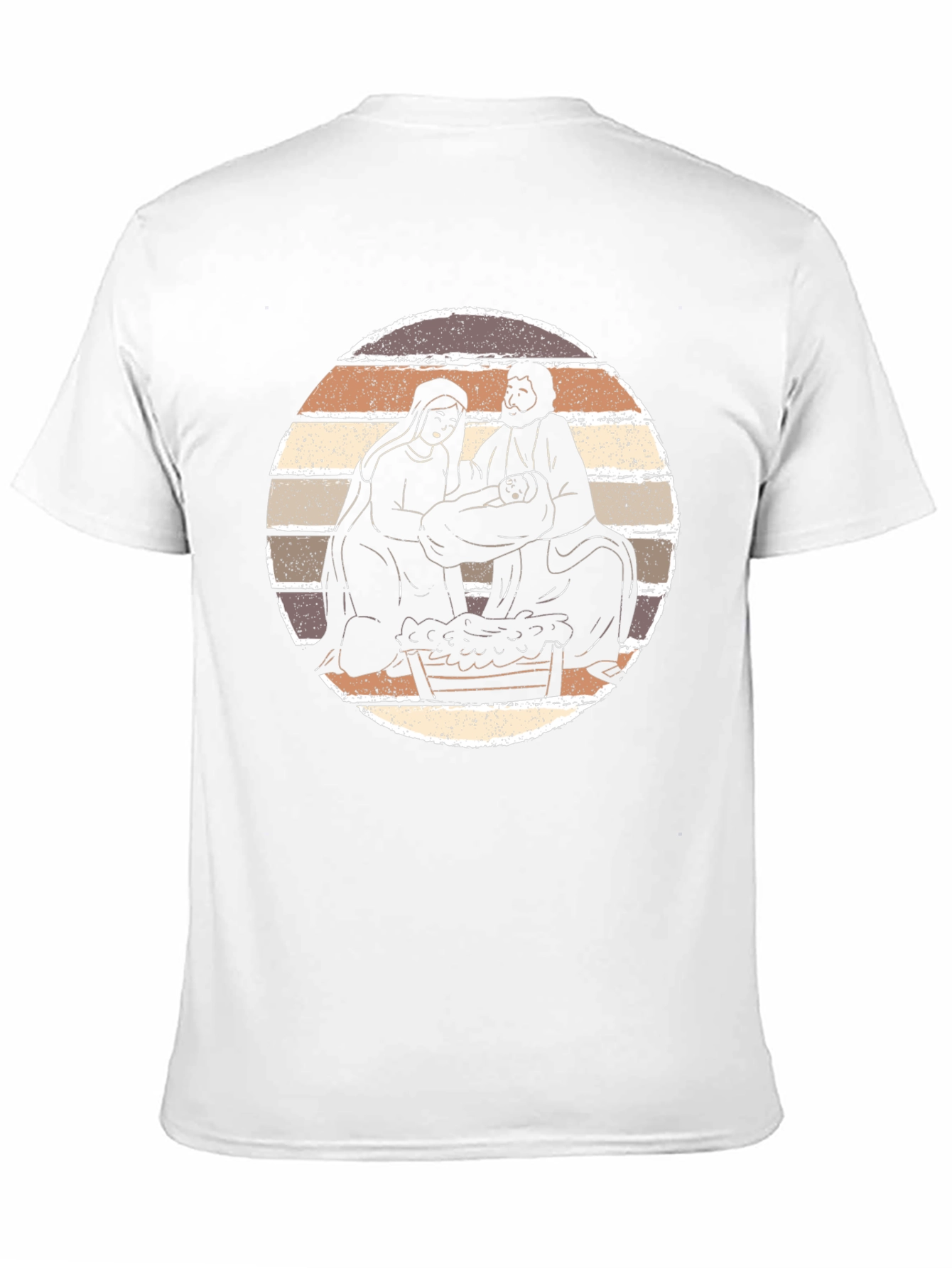 Nativity Scene Graphic Tee - Black