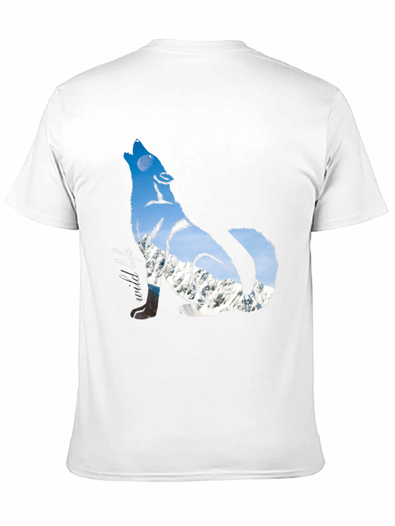 Wild Wolf Graphic Tee - Black