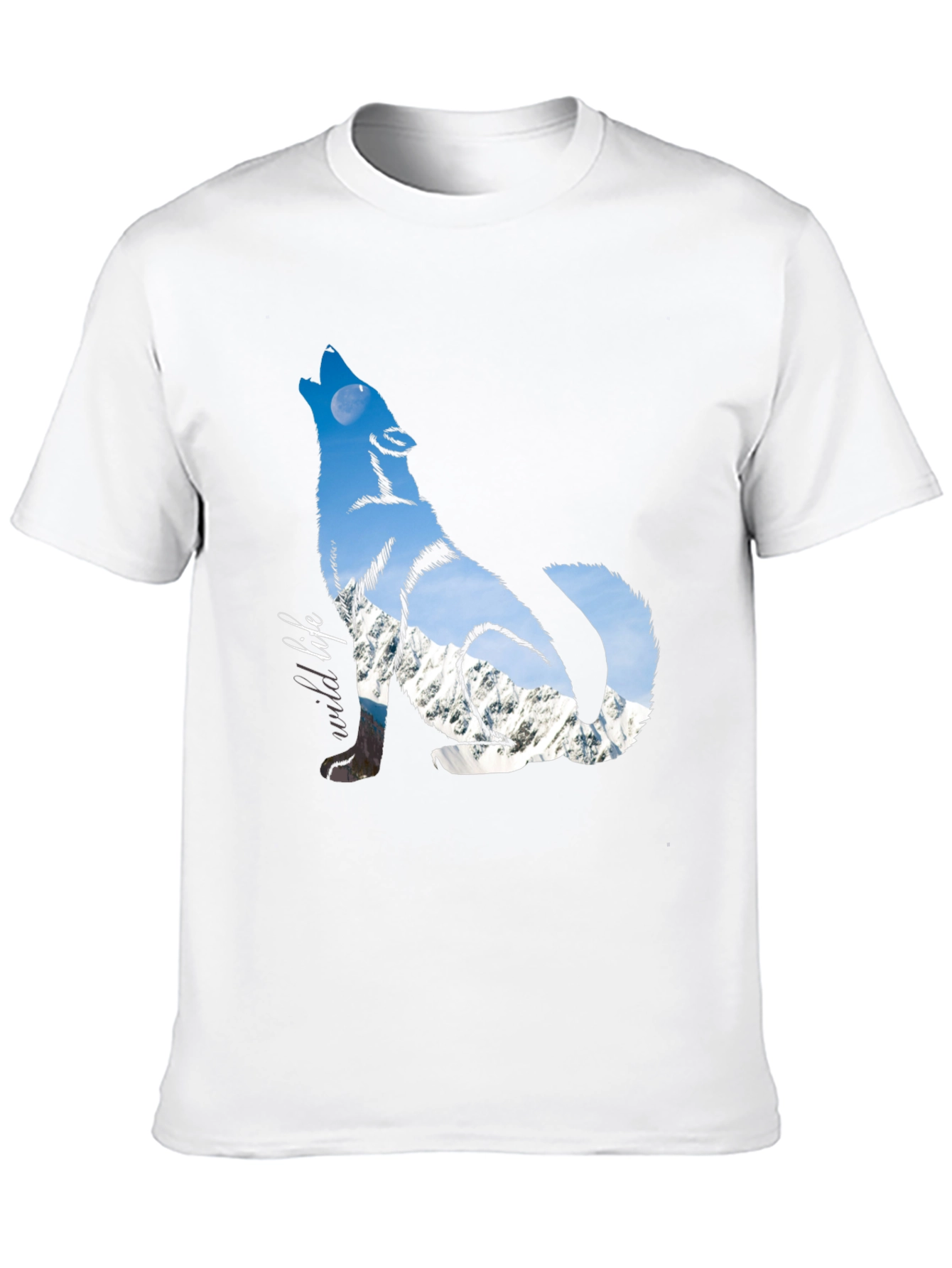 Wild Wolf Graphic Tee - Black