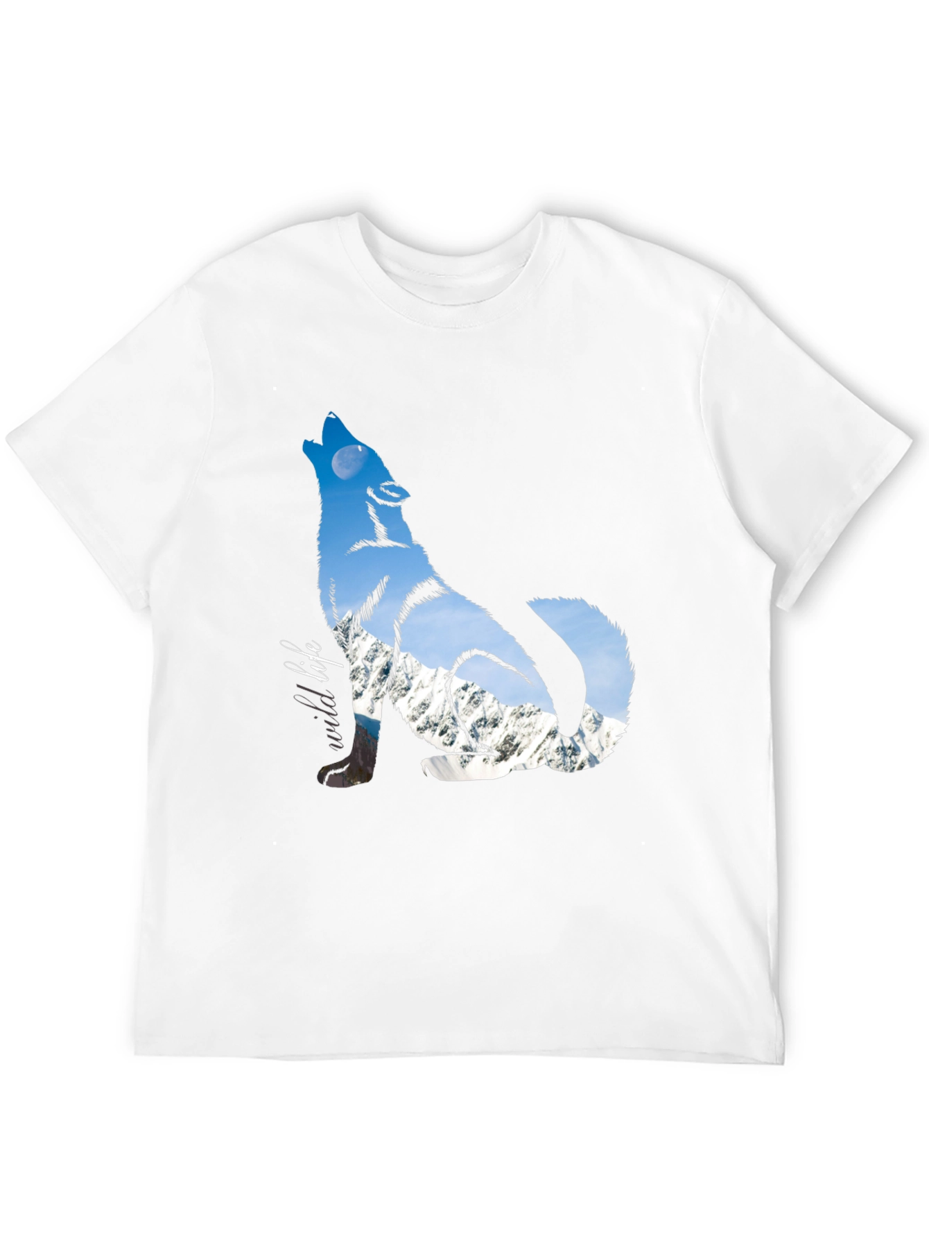 Wild Wolf Graphic Tee - Black